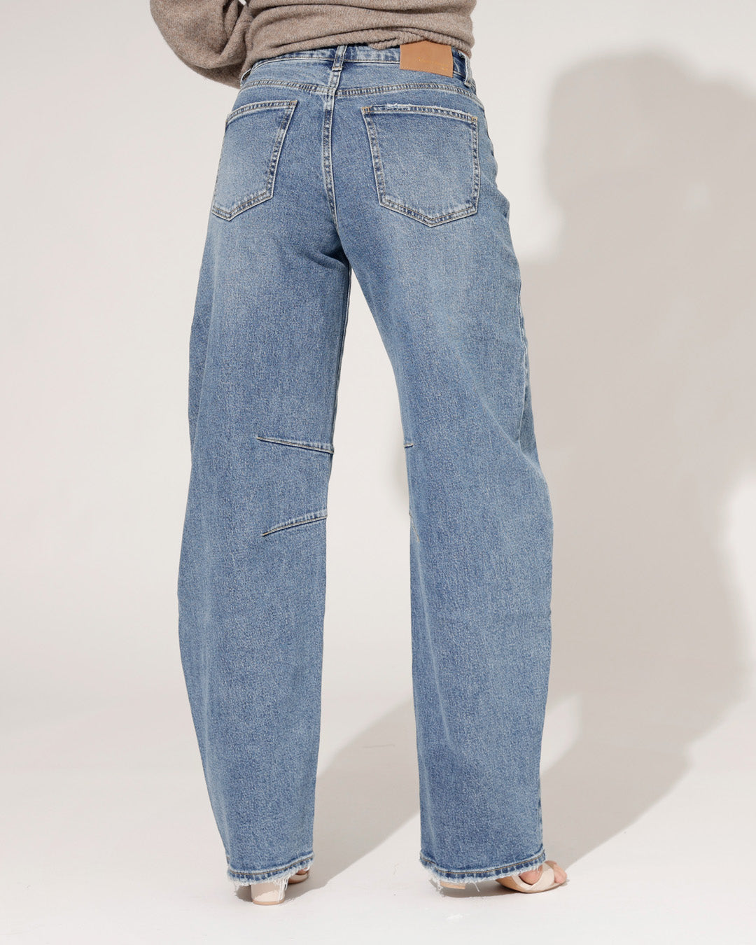 Queen Hearts | Barrel jeans Bibi Donkerblauw