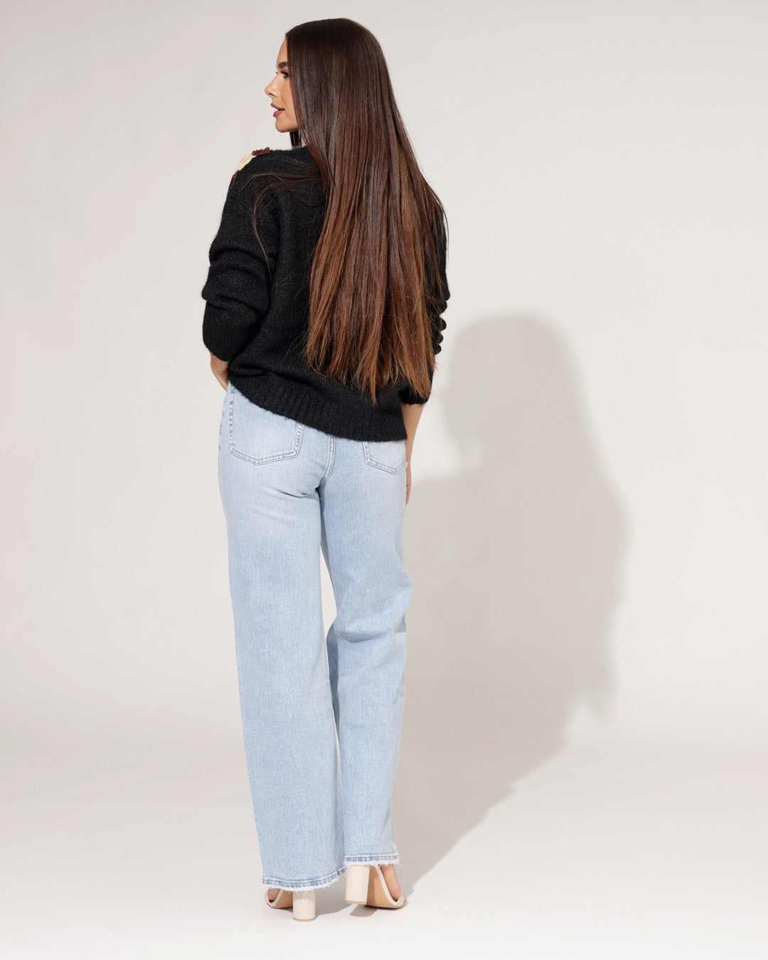 Queen Hearts | Wide leg, Straight jeans Pien Lichtblauw