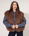 Bontgilet Felicity Bruin