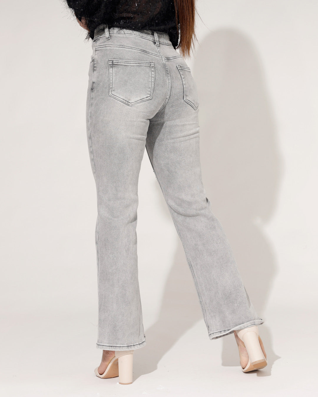 Redseventy | Flared jeans Kelly-21 Grijs