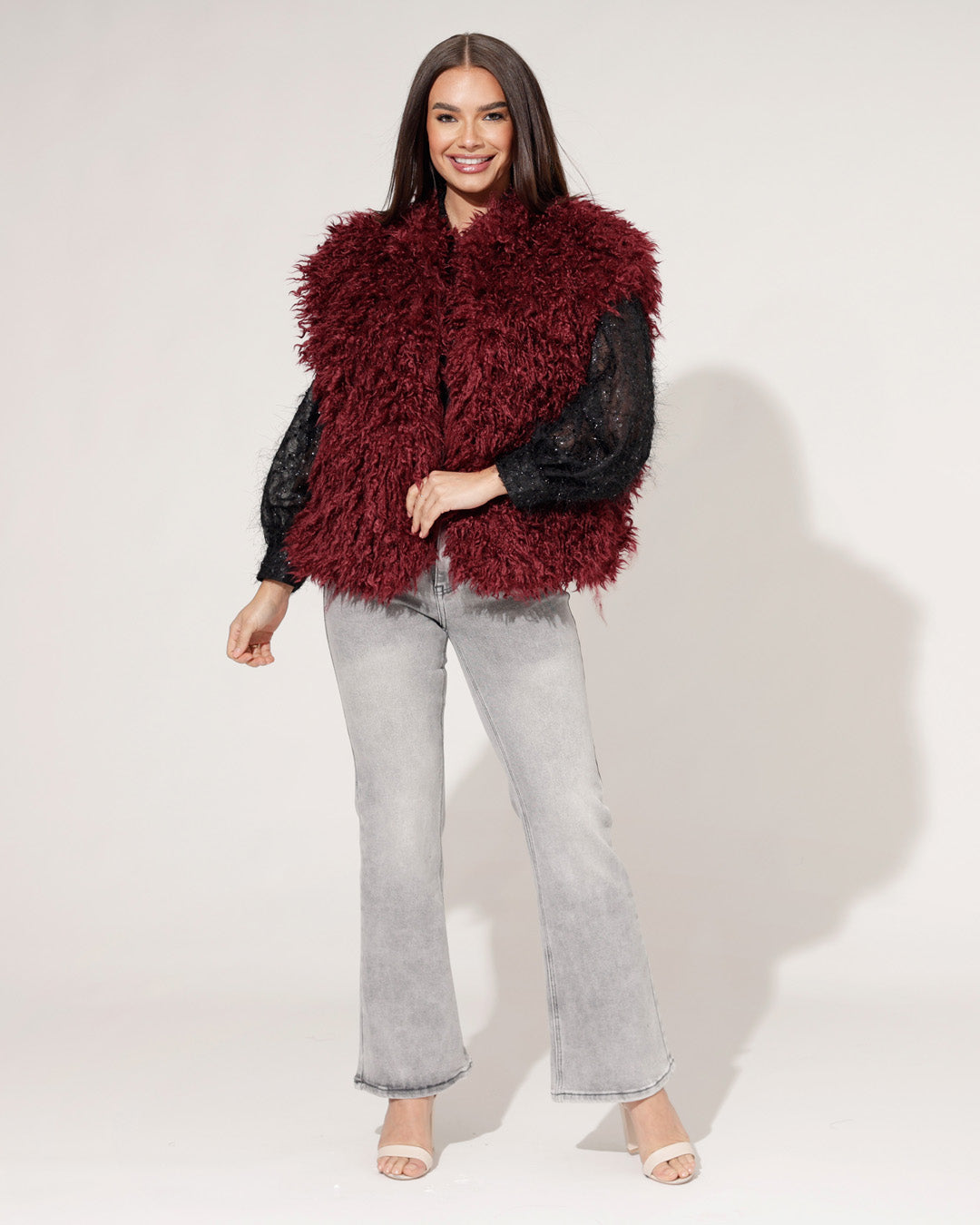 Redseventy | Flared jeans Kelly-21 Grijs