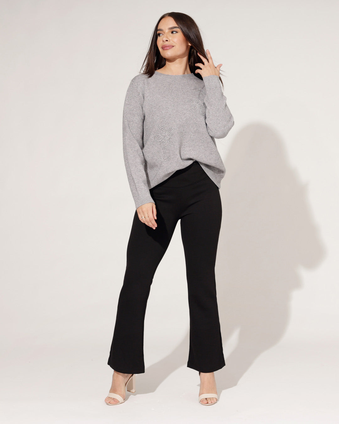 Flared broek Lynn Zwart