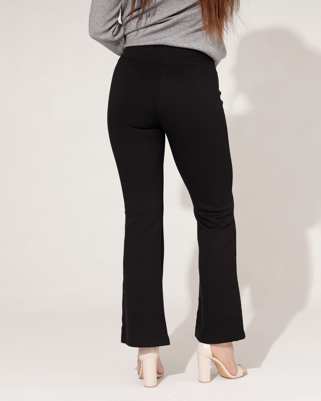 Flared broek Liza Zwart