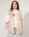 Fake fur gilet Yaya Taupe
