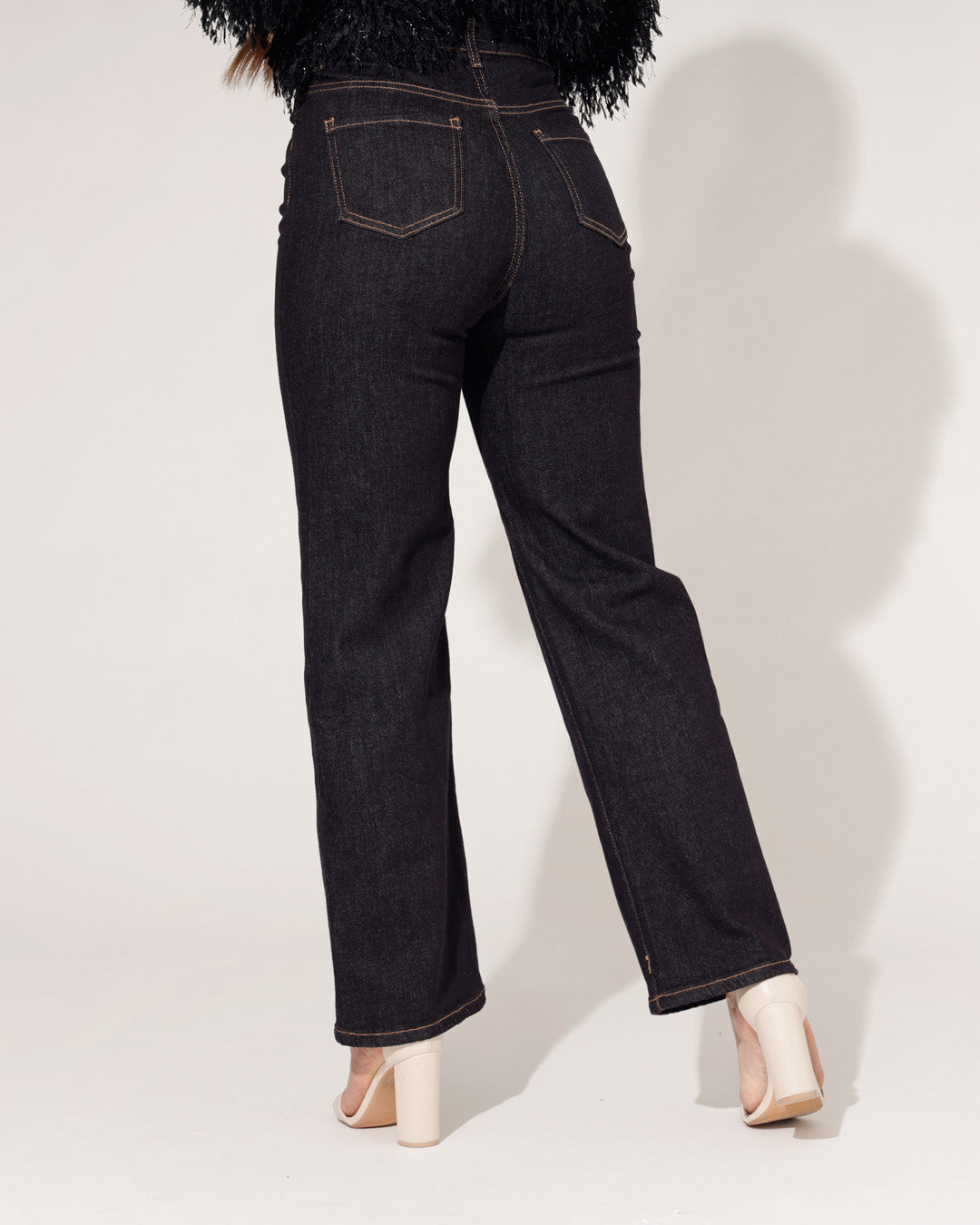 Redseventy | Wide leg jeans Kirsten-12 Donkerblauw