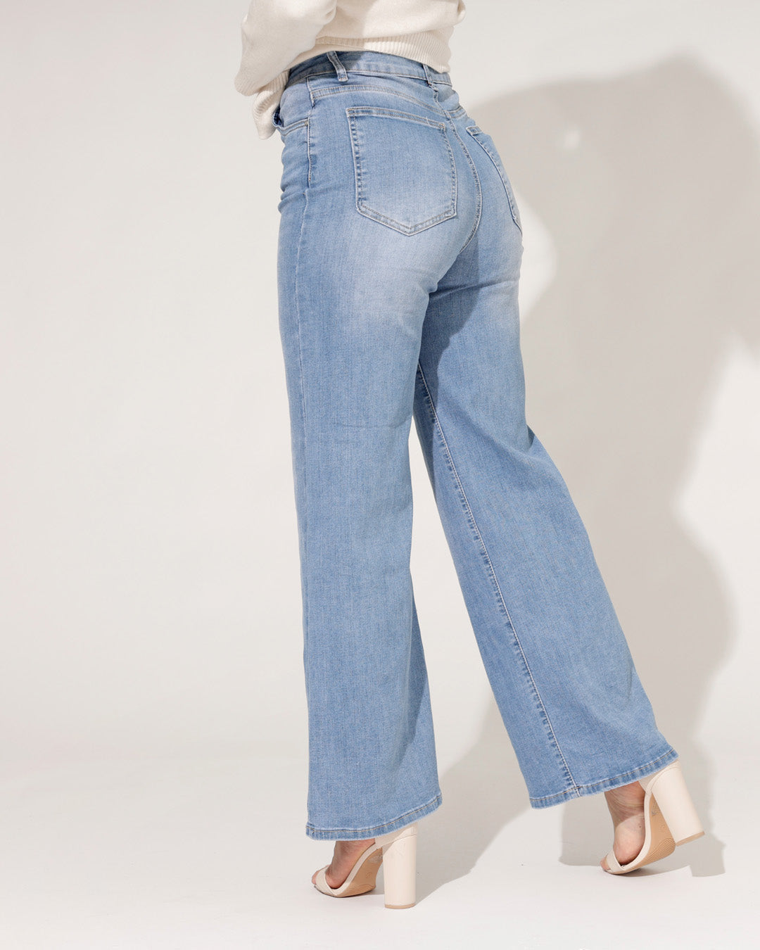 Ana & Lucy | Wide leg jeans Noe-LB1 Lichtblauw