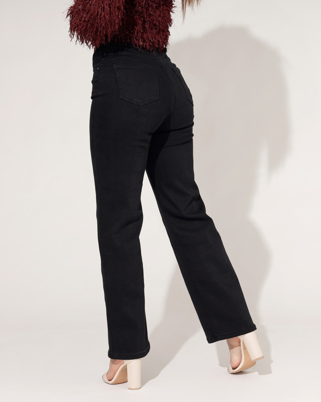 Redseventy | Wide leg jeans Kirsten-2 Zwart