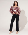 Redseventy | Flared jeans Kelly-2 Zwart