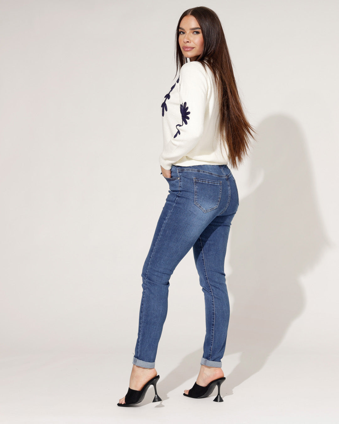 Miss RJ | Mom jeans Bibi Blauw
