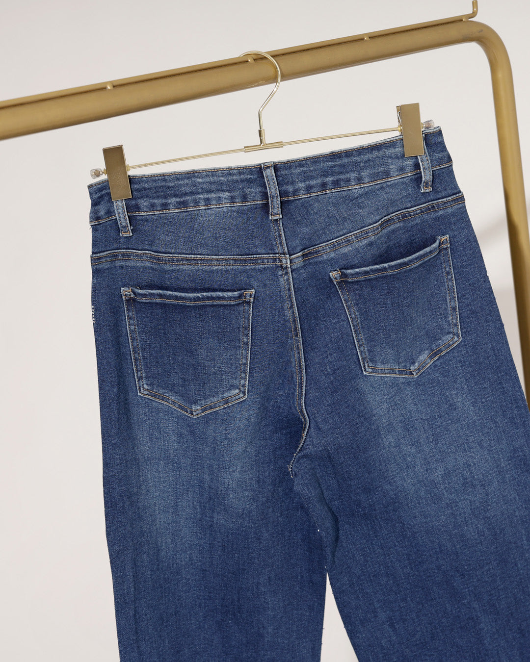 Goodies | Wide leg jeans Merel Donkerblauw