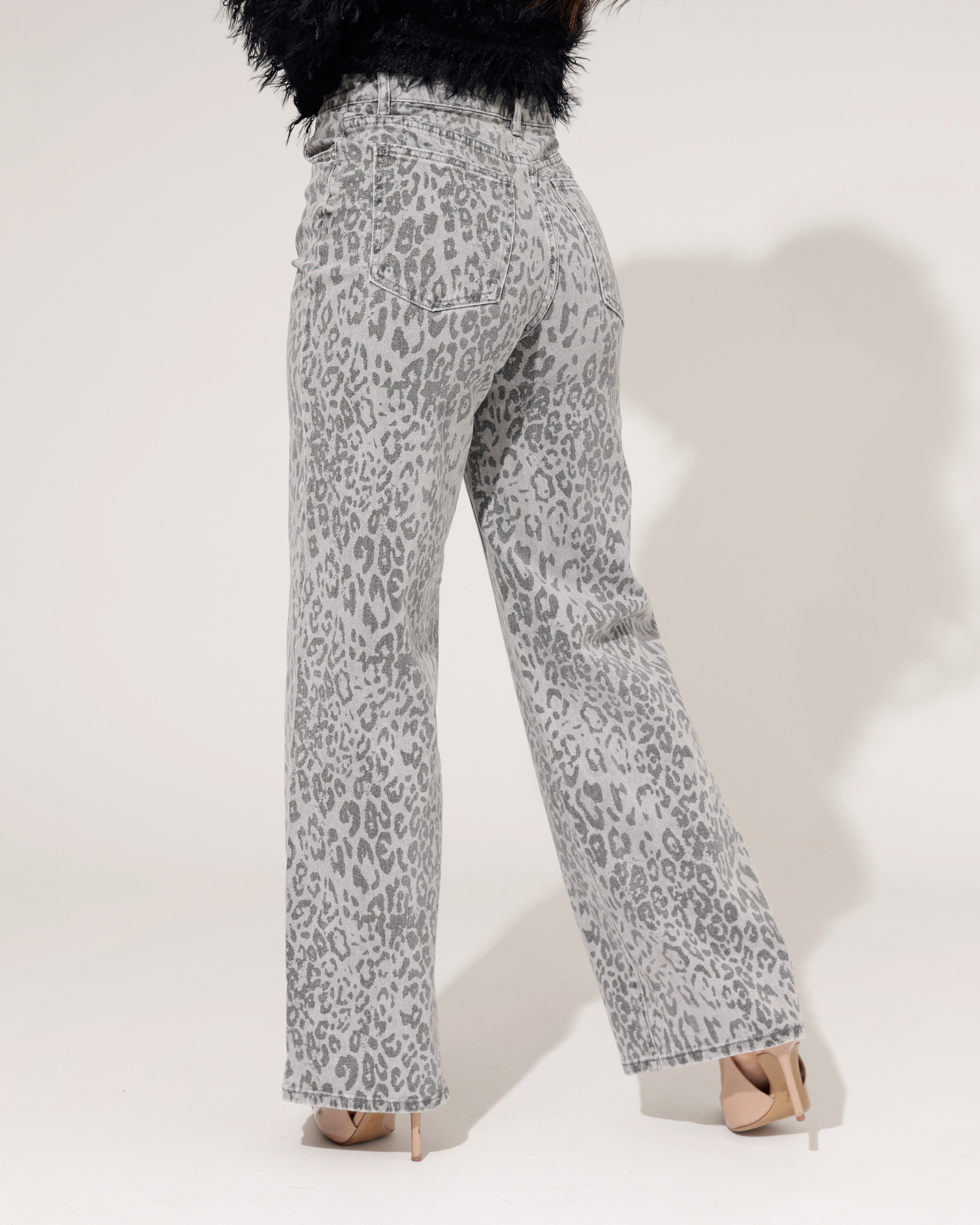 Laulia | Wide leg jeans Joey-2 Grijs