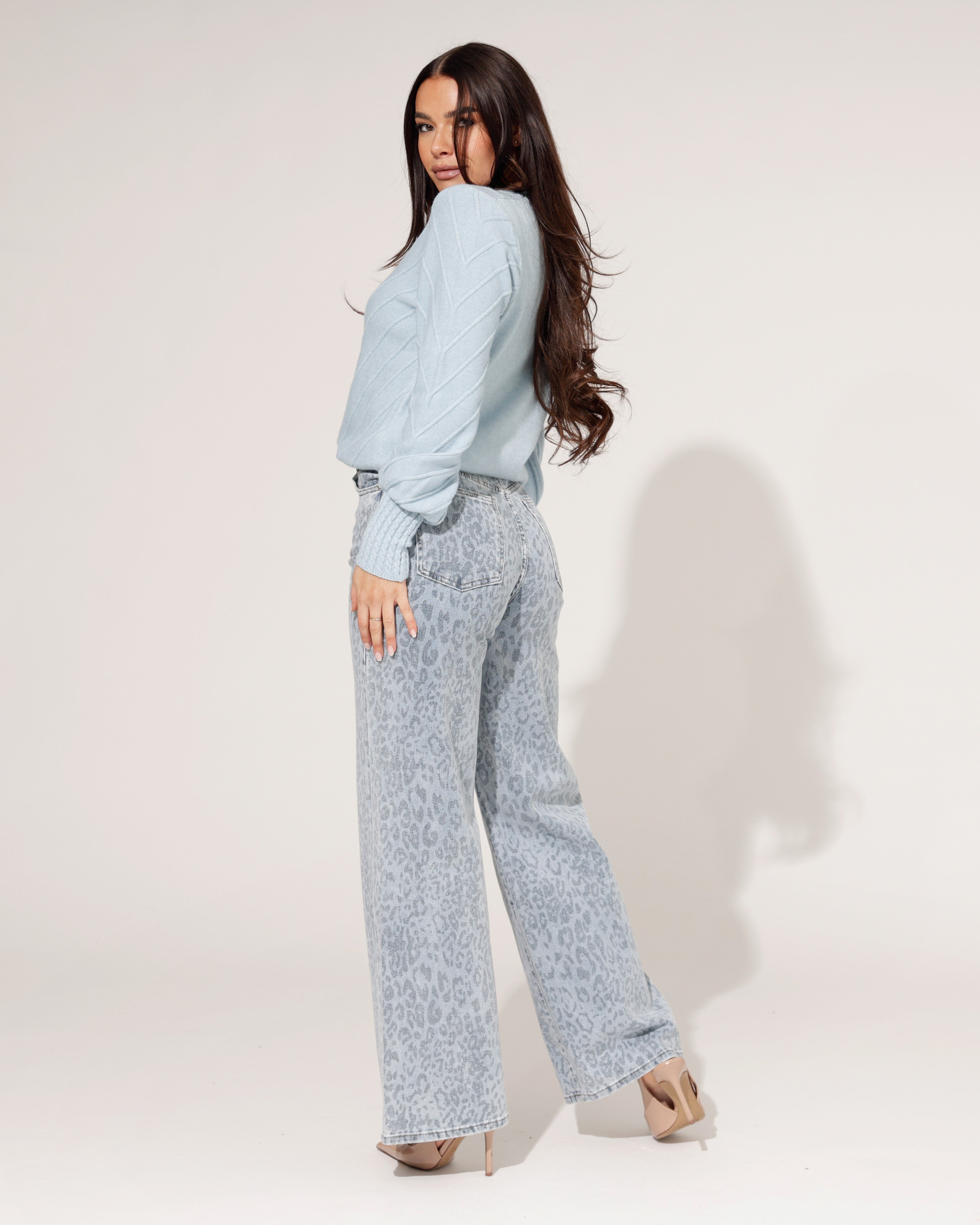 Laulia | Wide leg jeans Joey-1 Lichtblauw