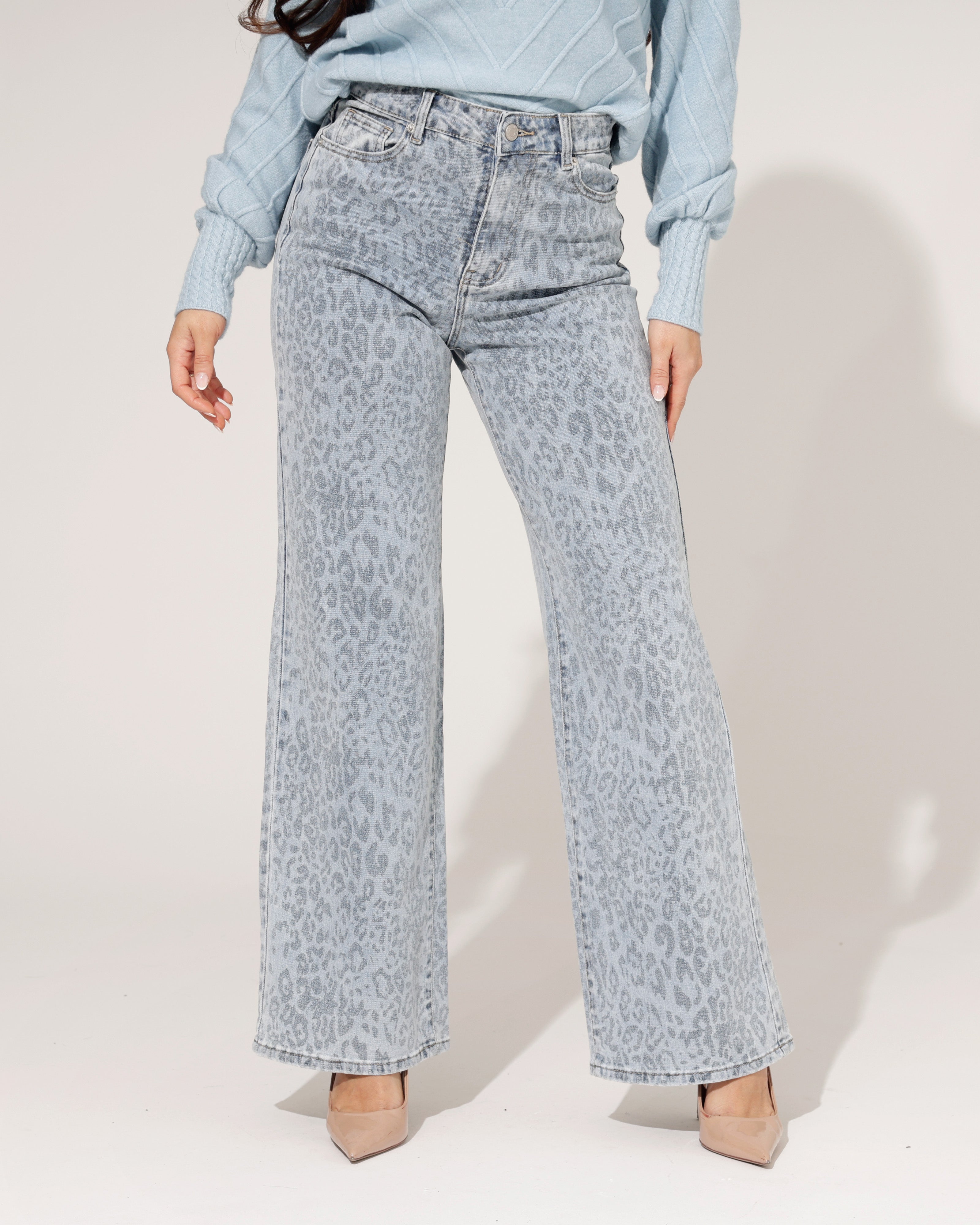 Laulia | Wide leg jeans Joey-1 Lichtblauw