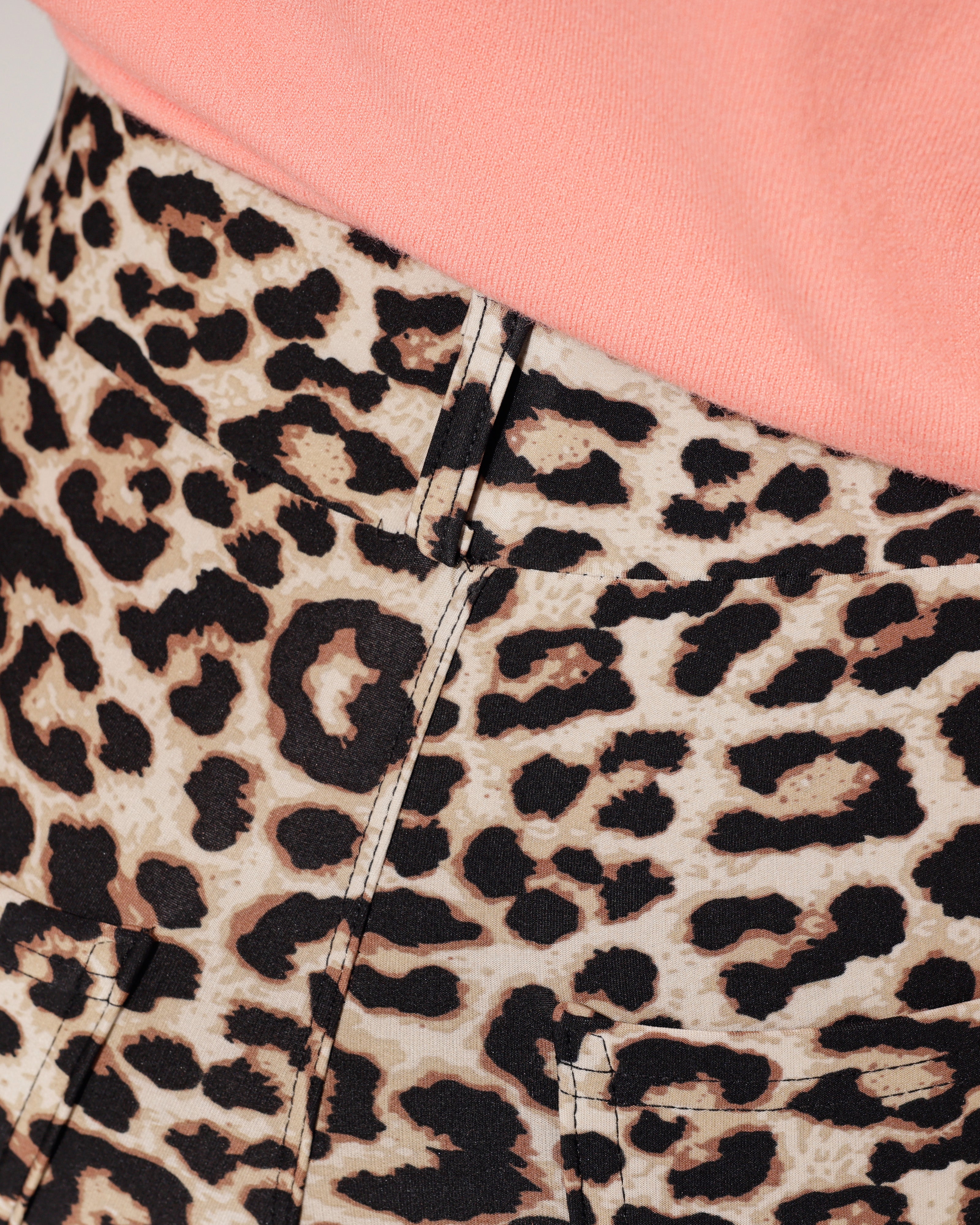 Flared broek Nora Panter Zwart