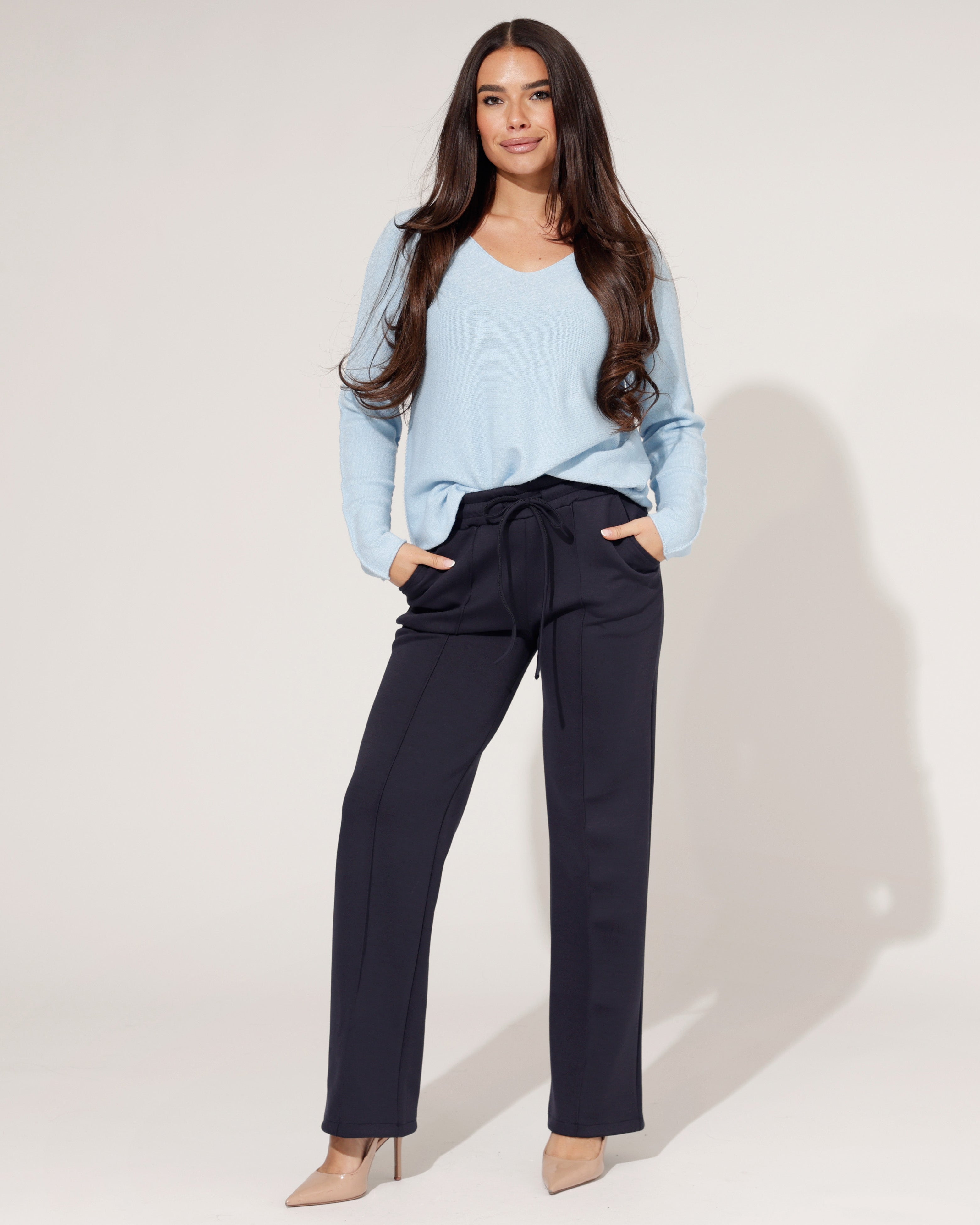 Broek Marlot Donkerblauw