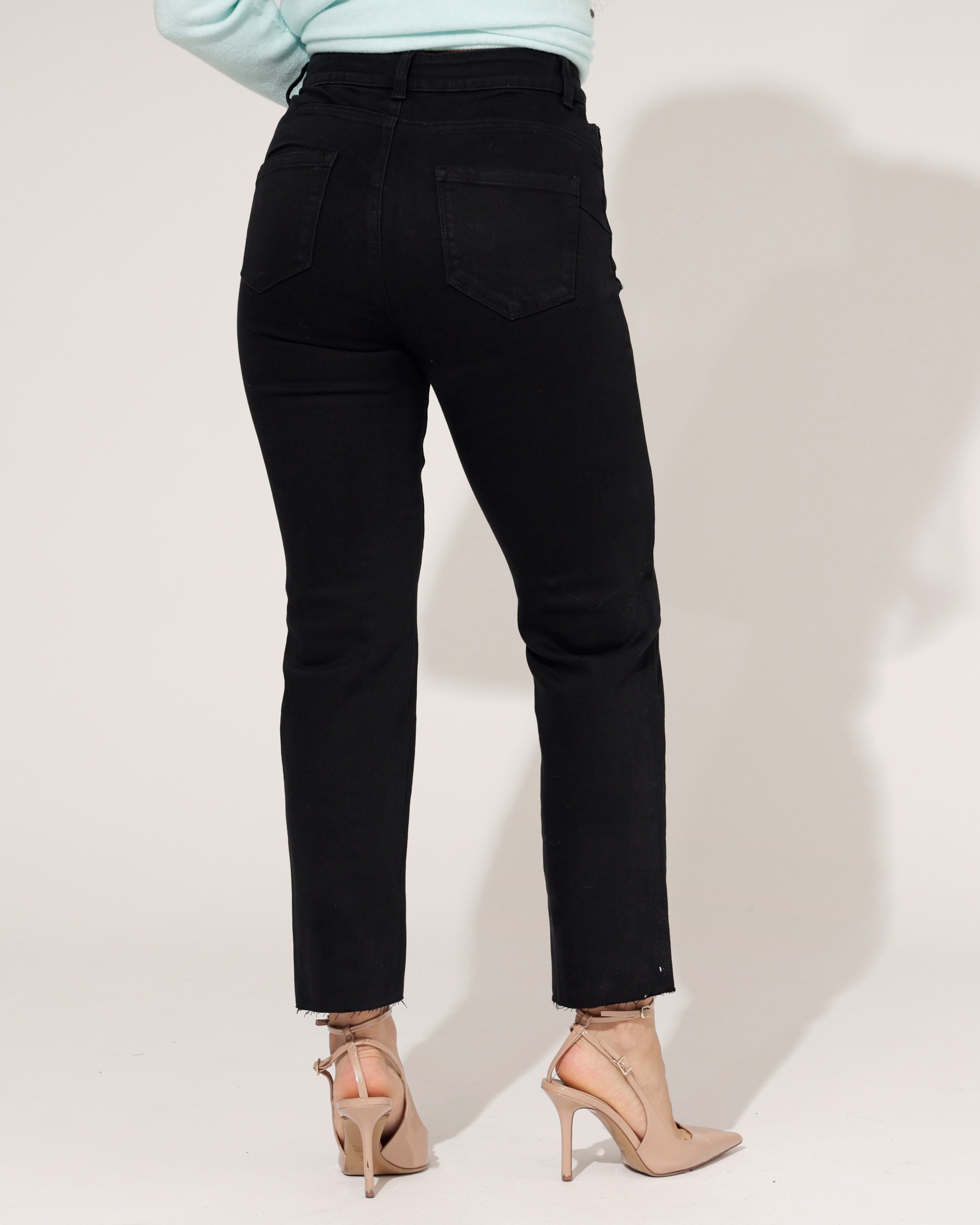 Redseventy | Straight jeans Gina-2 Zwart