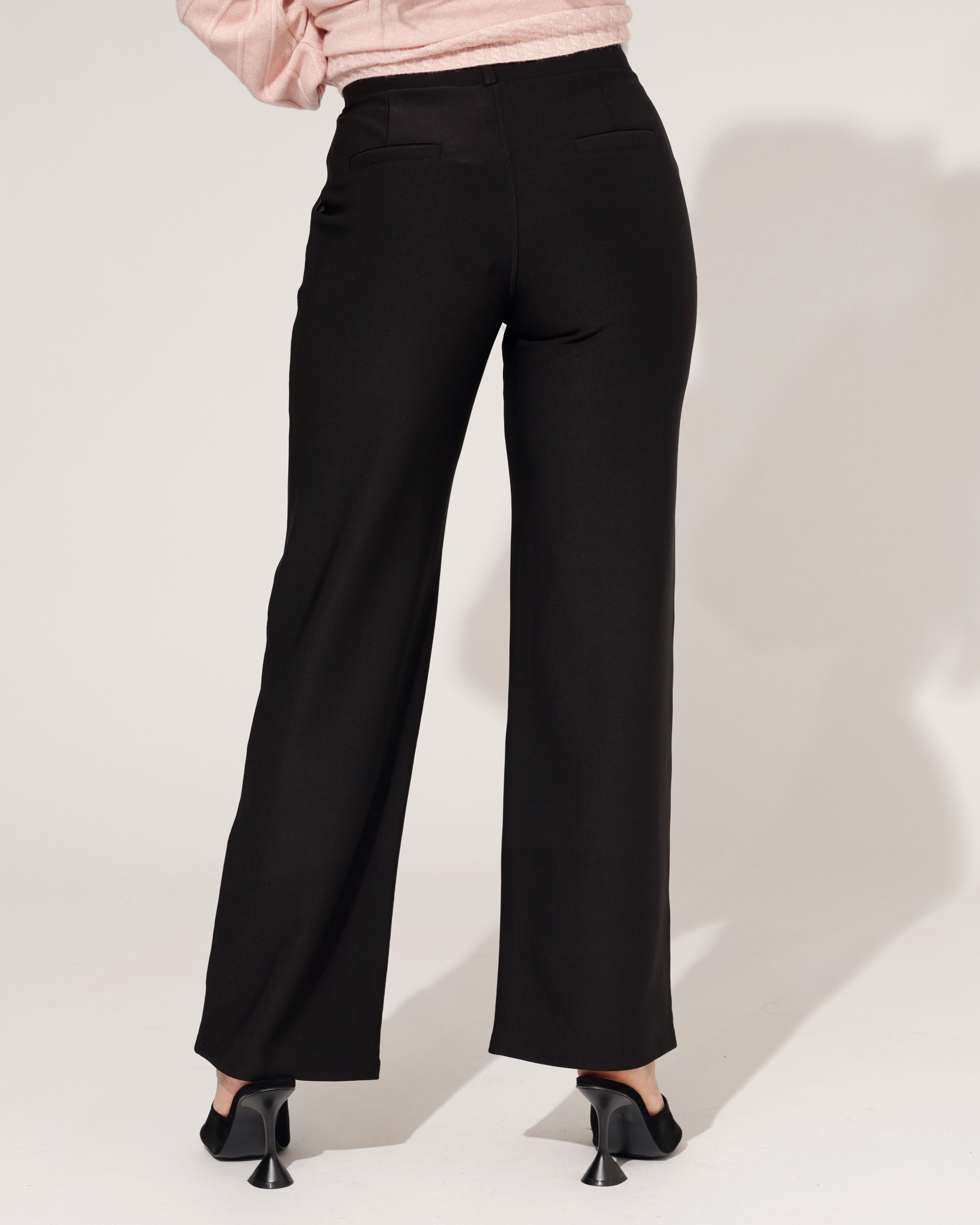 Yu & Me | Wide leg broek Romee Zwart