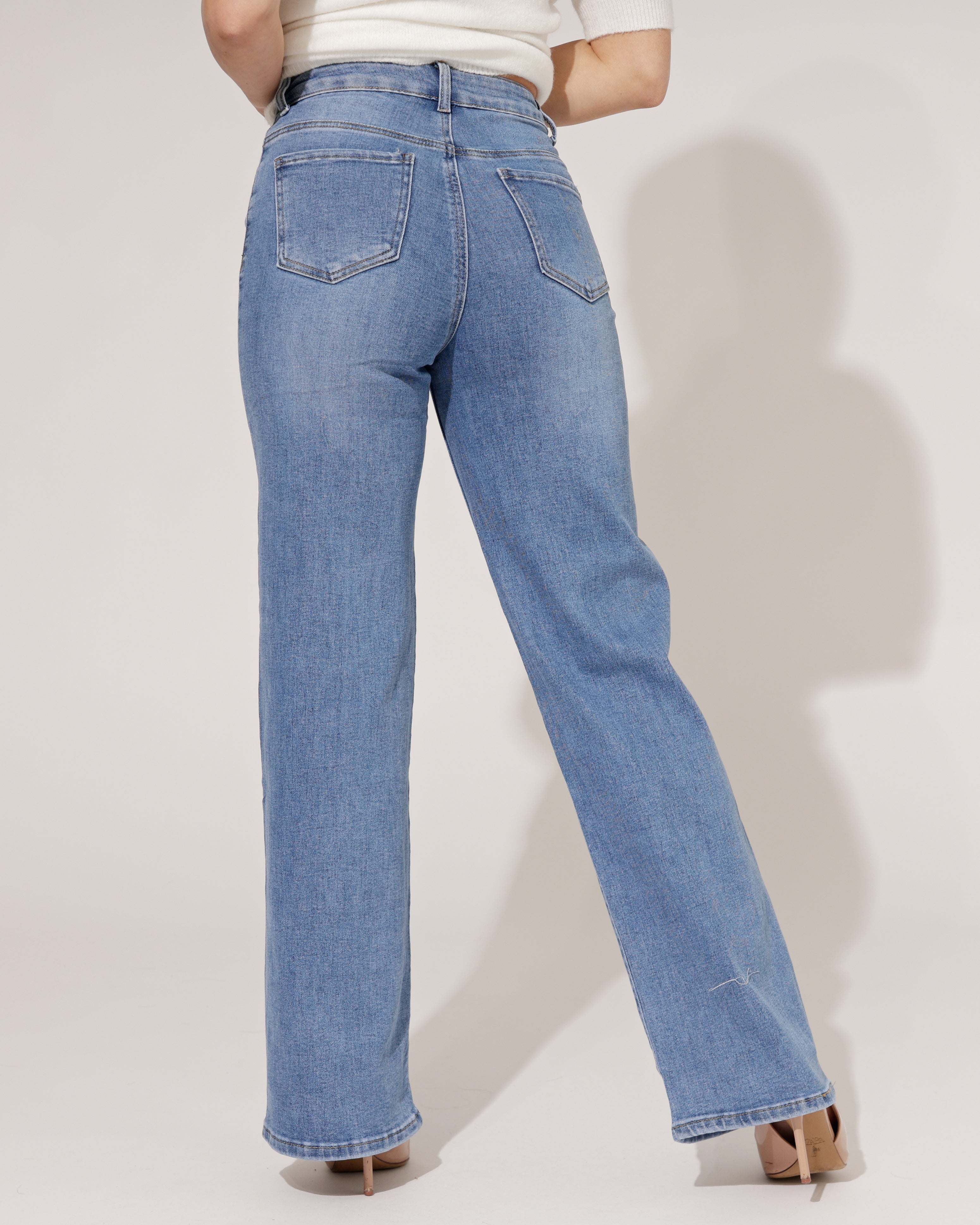 Goodies | Wide leg jeans Izzey Blauw