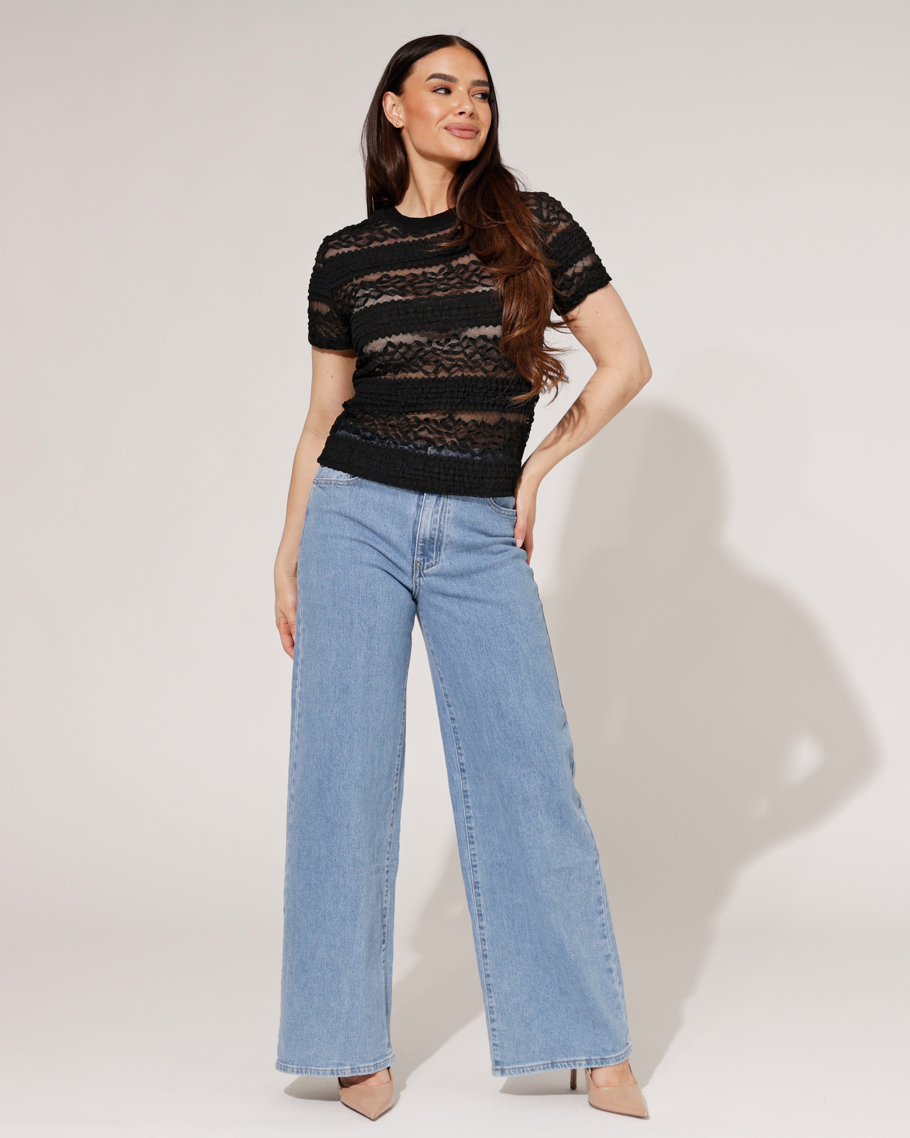 Top Lily Zwart