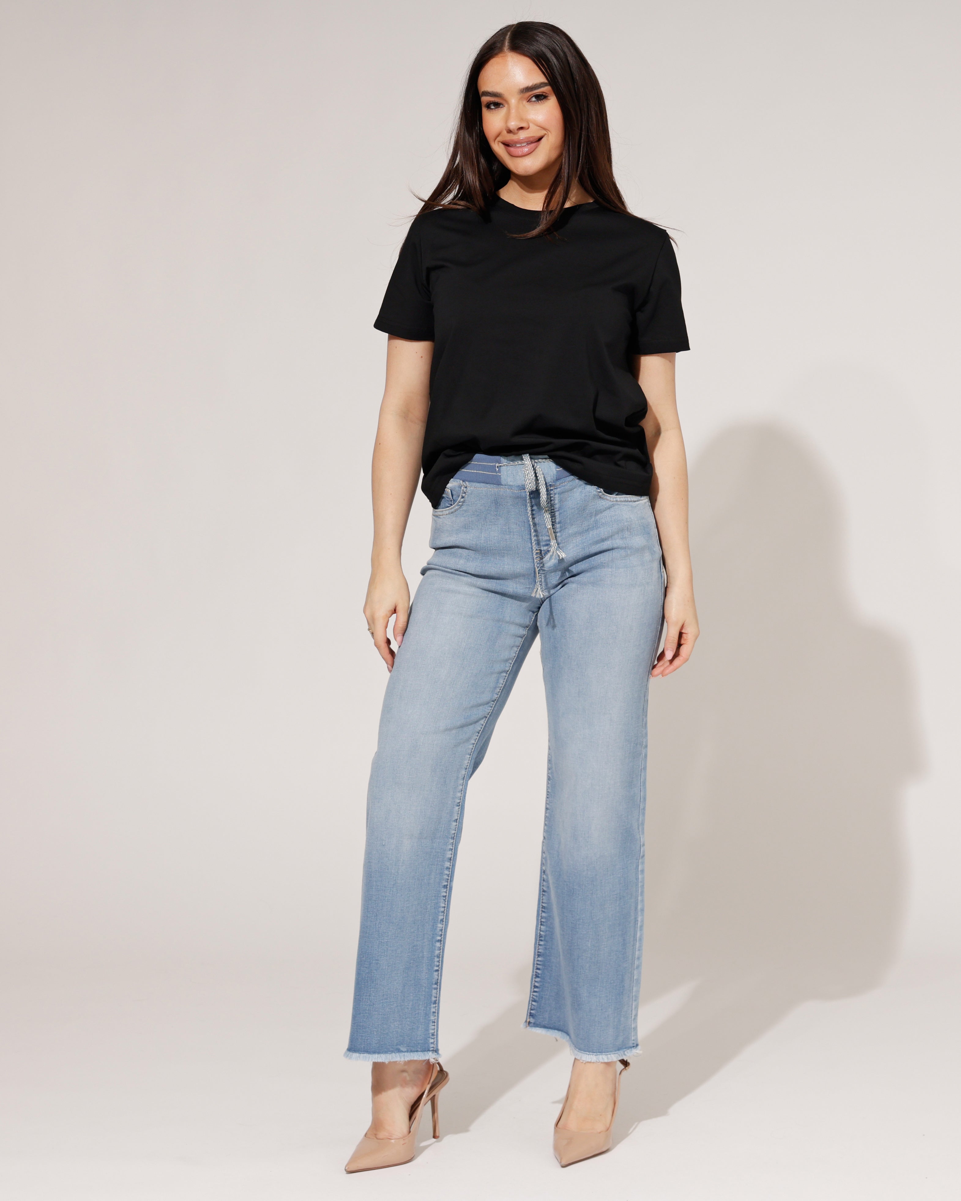 ZAC & ZOE | Wide leg jog jeans Sadie-N Lichtblauw