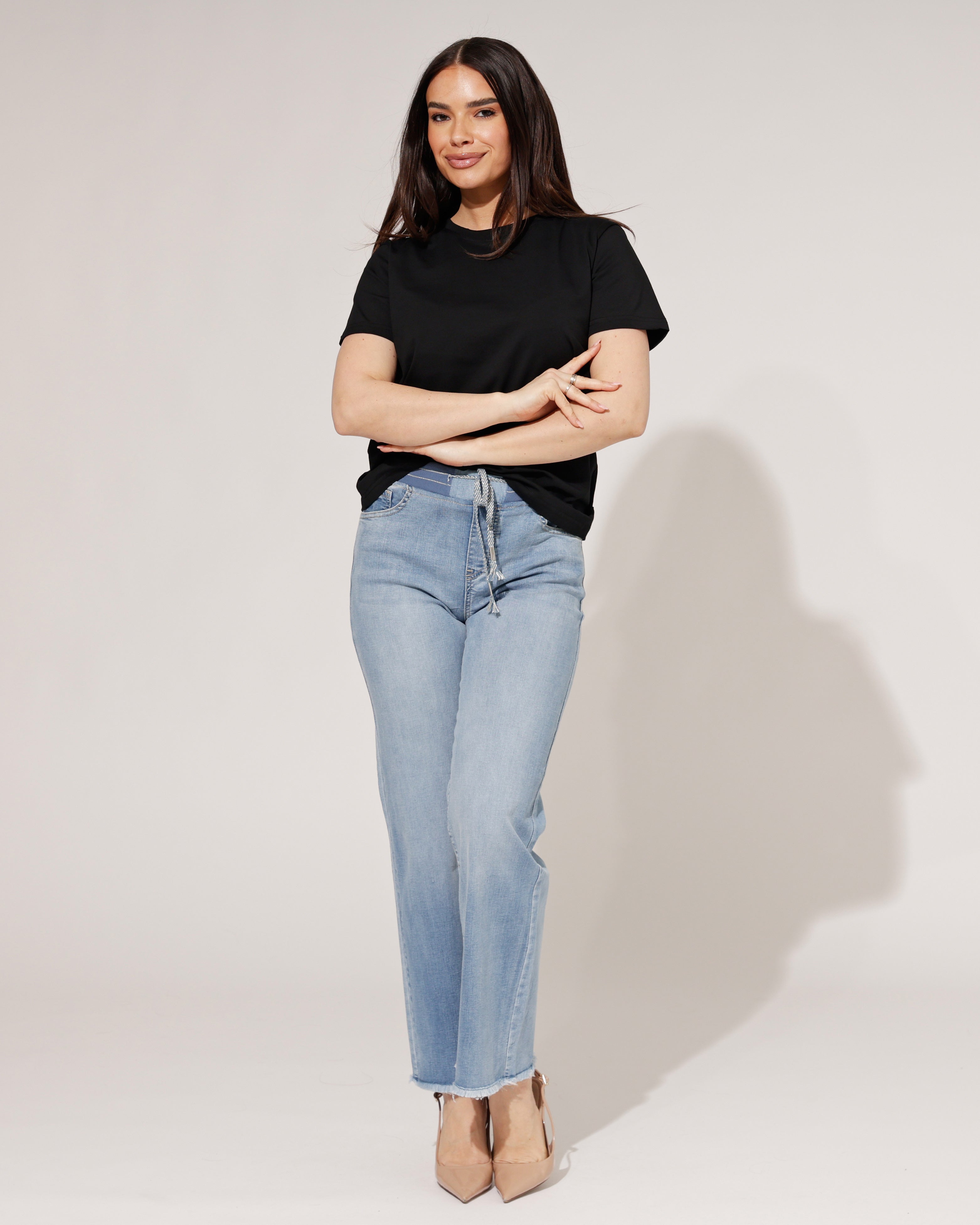 ZAC & ZOE | Wide leg jog jeans Sadie-N Lichtblauw