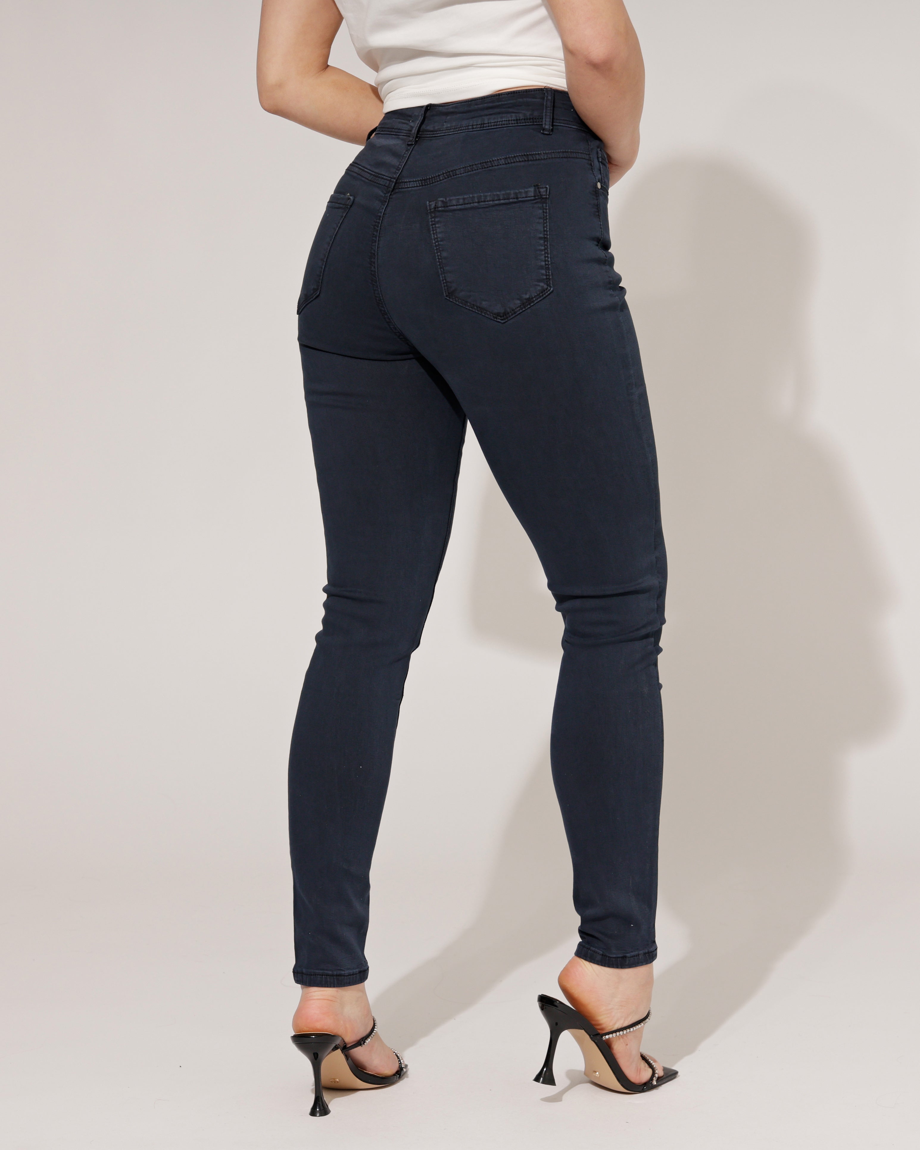 Goodies | Skinny jeans Lou-3 Donkerblauw
