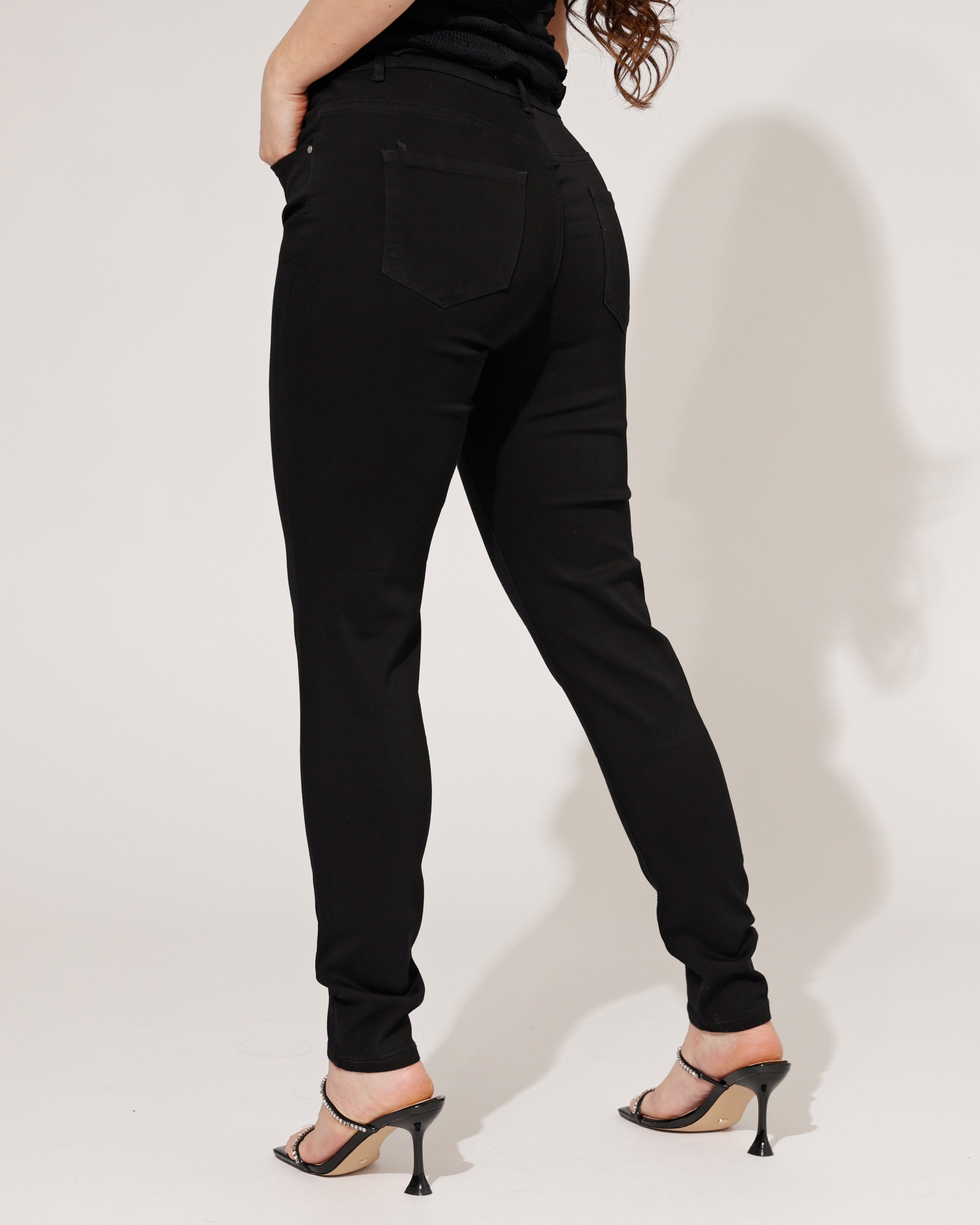Goodies | Skinny jeans Lou-1 Zwart