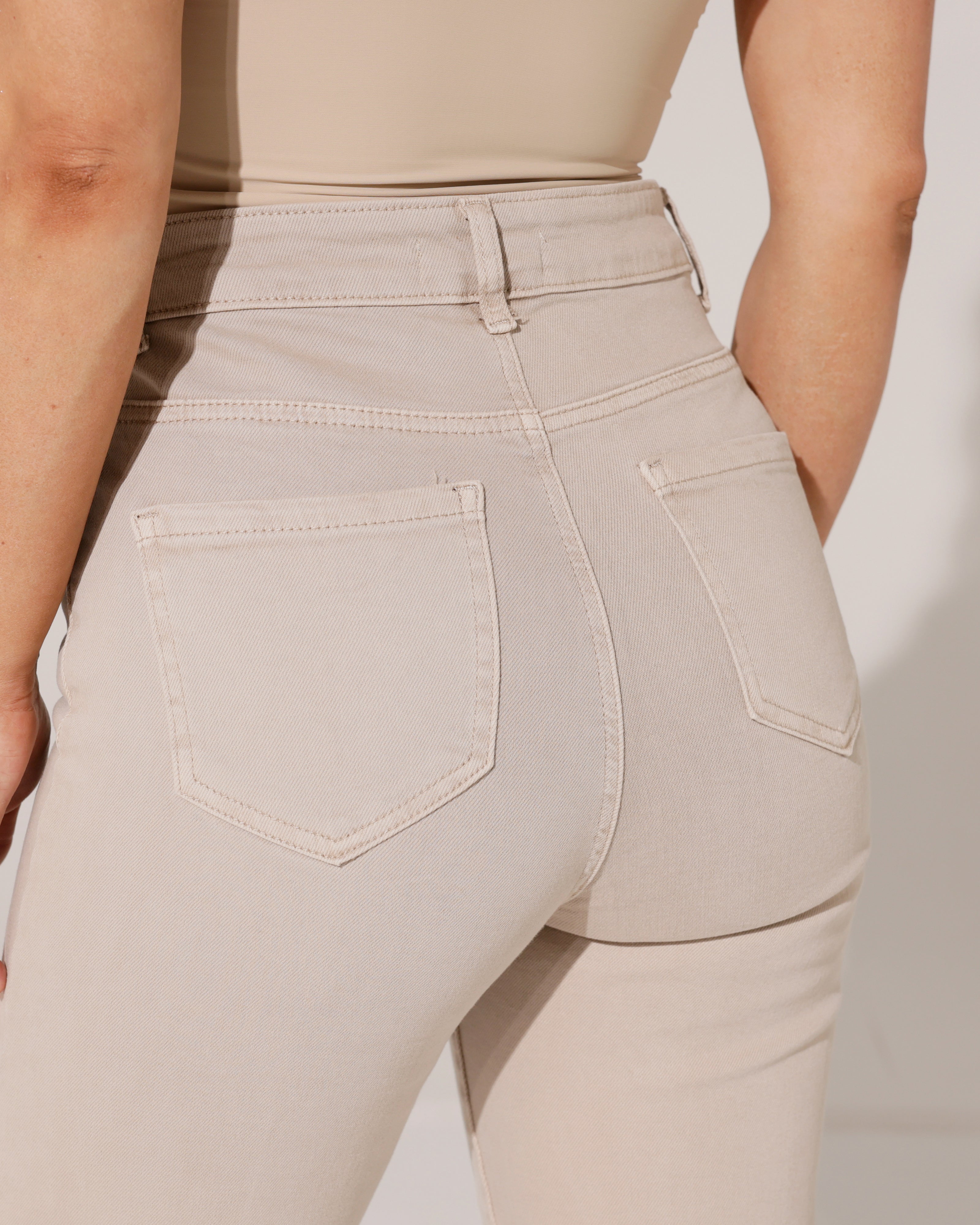 Redseventy | Wide leg jeans Kizzy-5 Beige