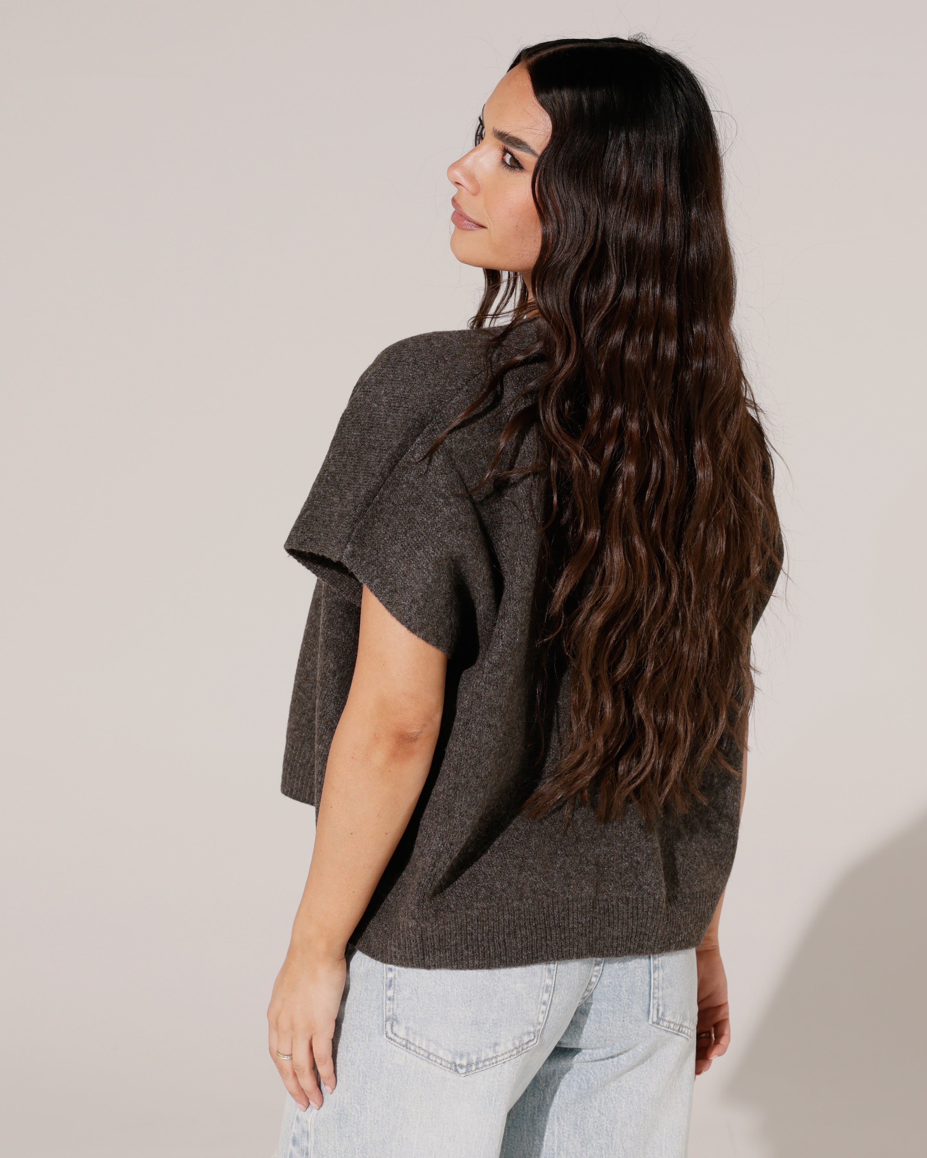 Mouwloze vest Gigi Bruin