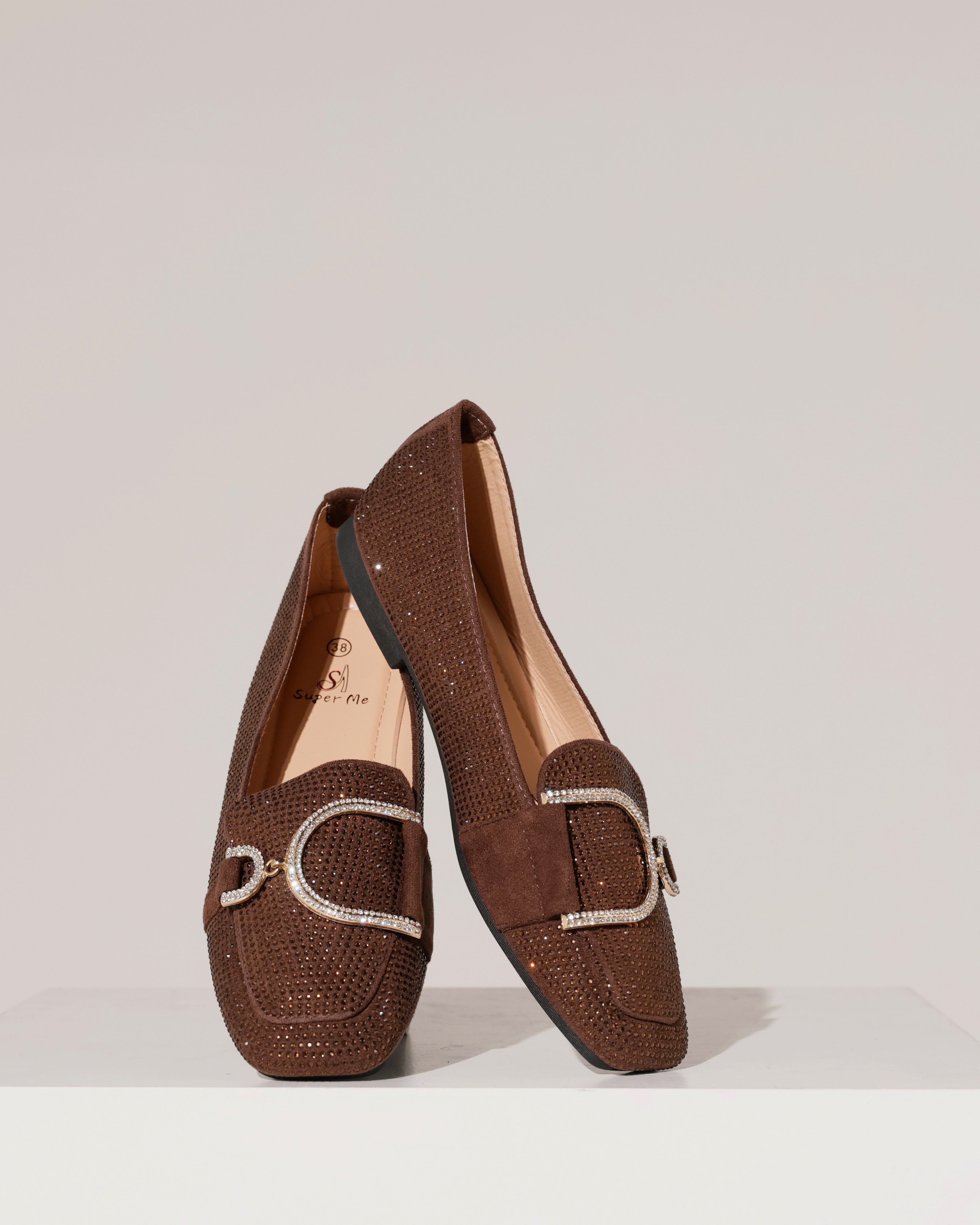 Loafer met strass en gesp Lizzy Bruin