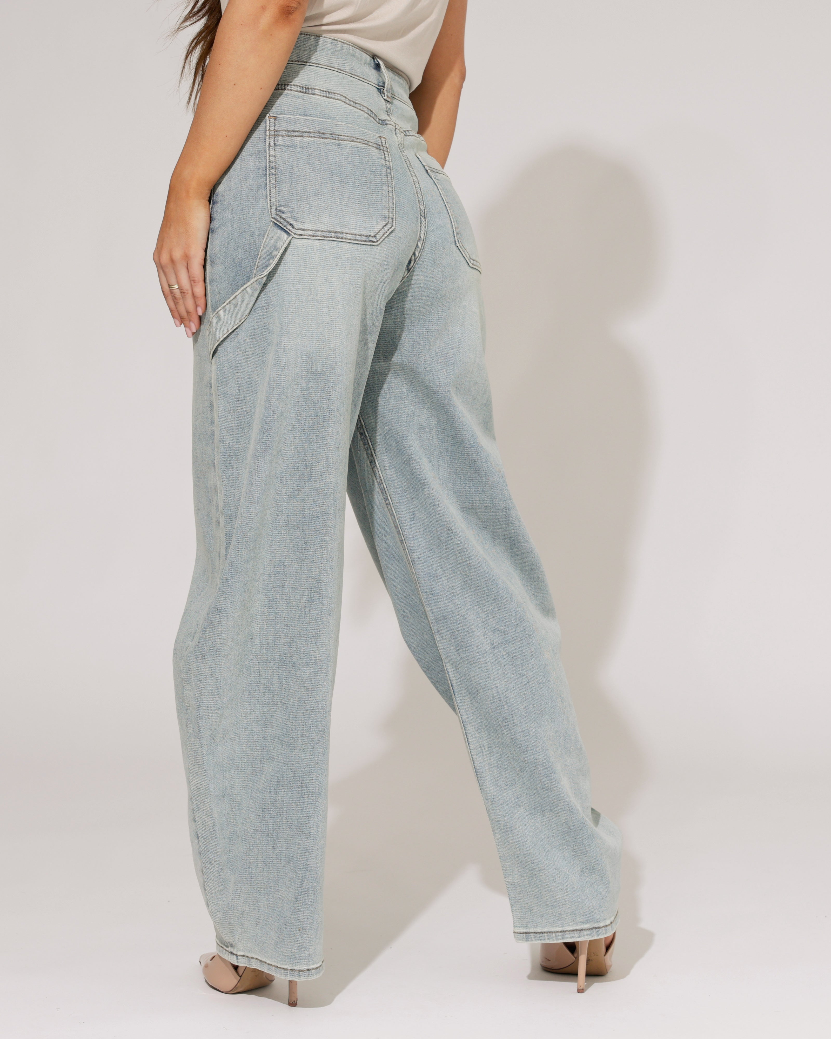 Laulia | Barrel jeans, full length Isa Blauw