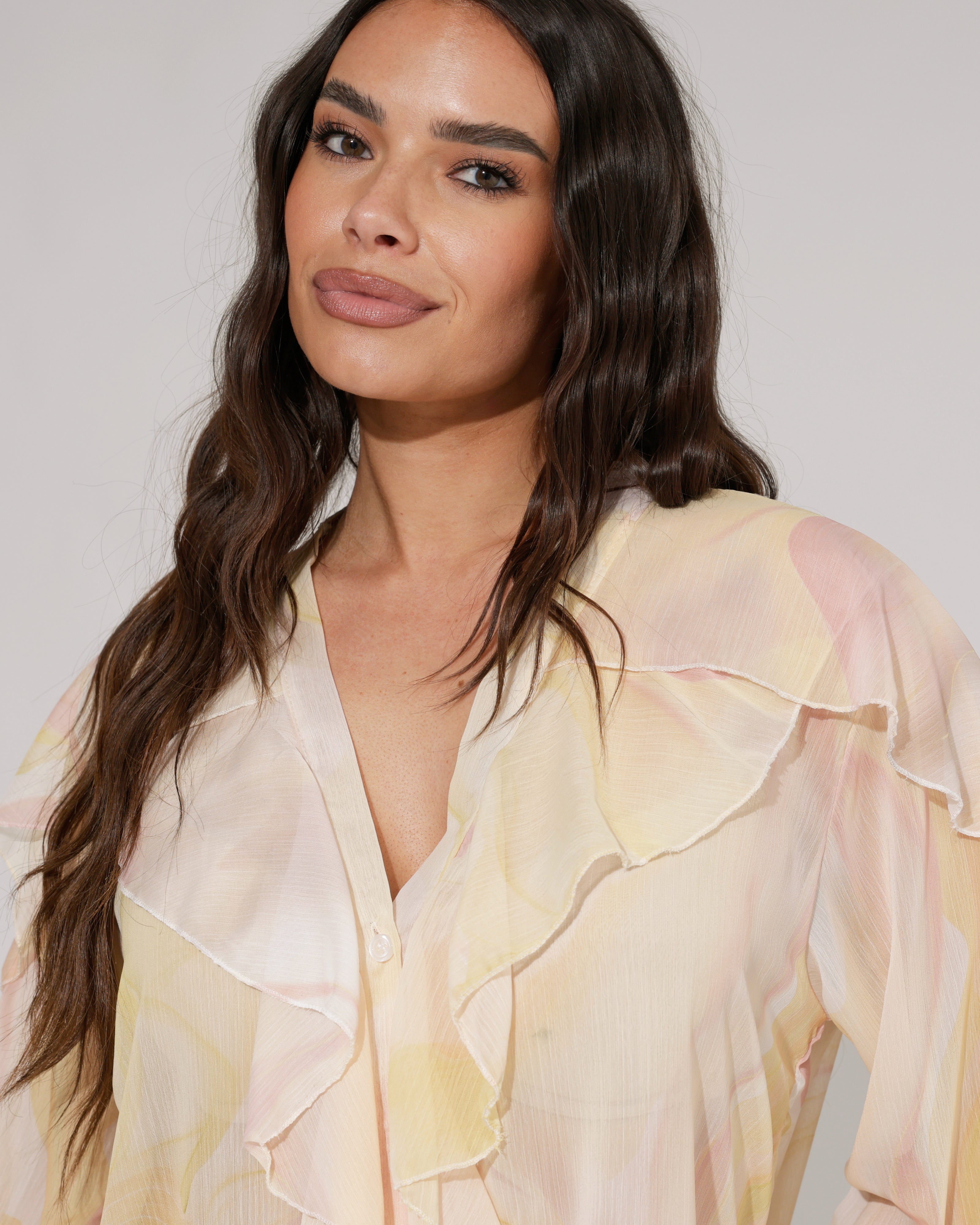 Blouse ruffle Lucy Geel