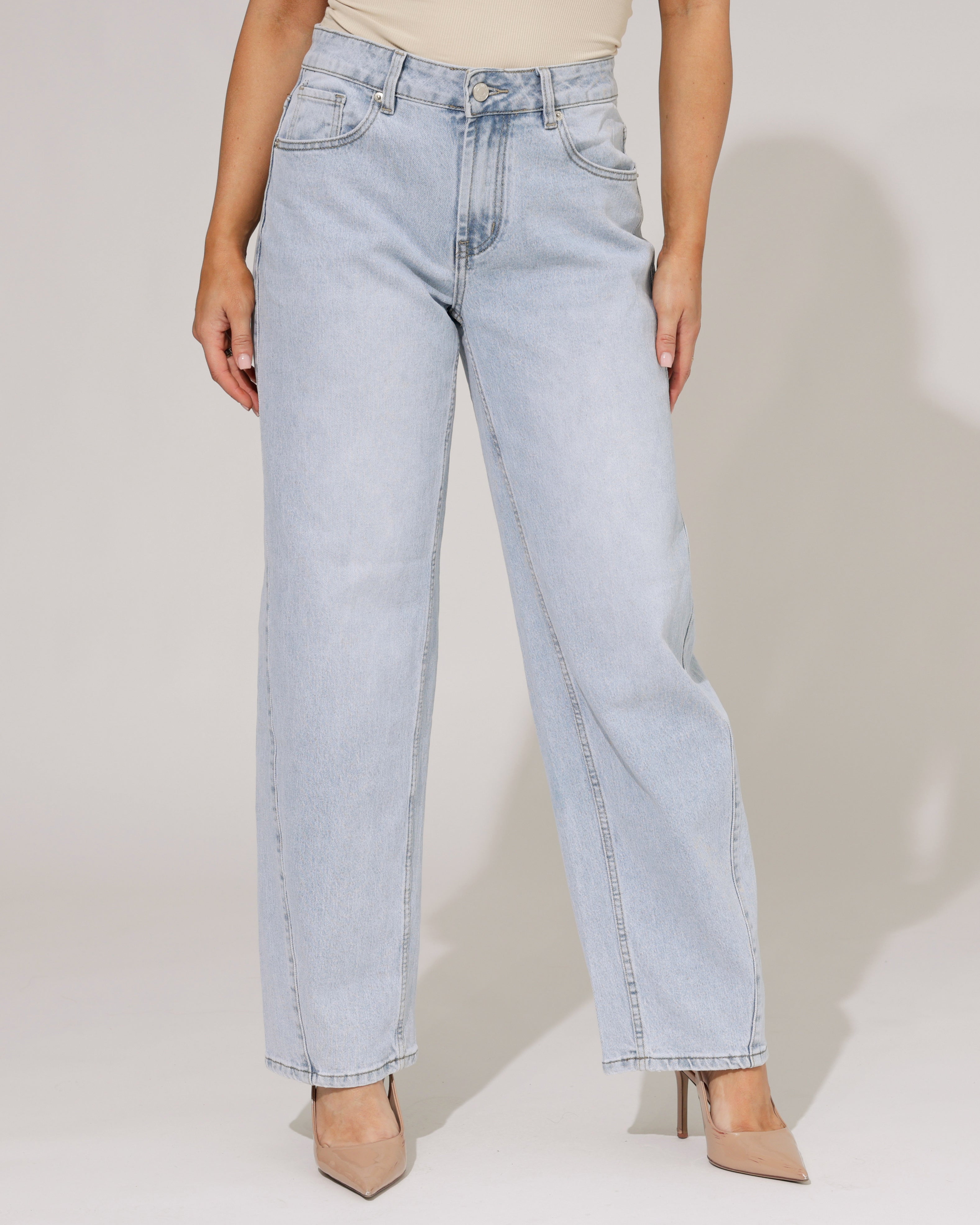 Laulia | Barrel jeans Babs Blauw