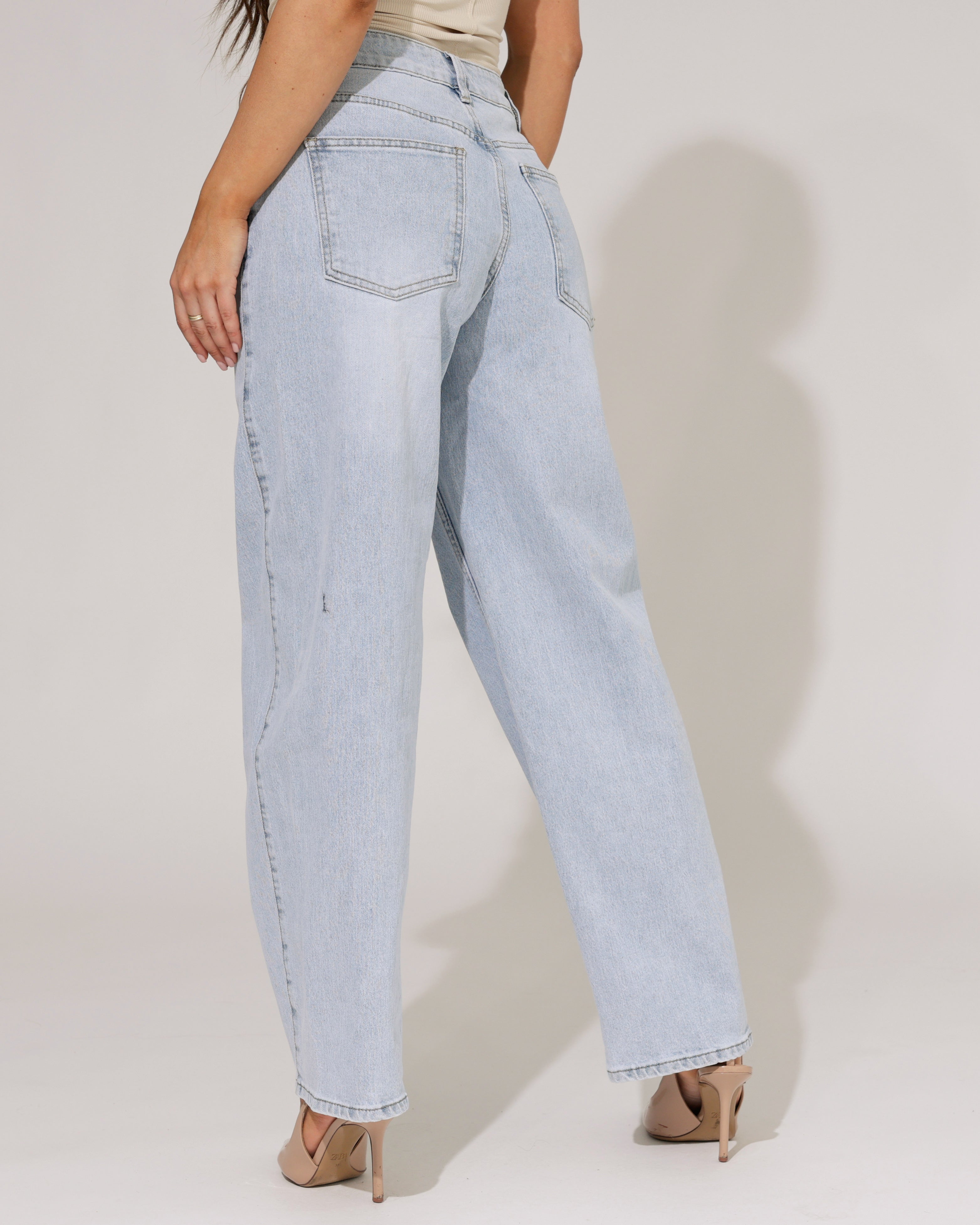 Laulia | Barrel jeans Babs Blauw
