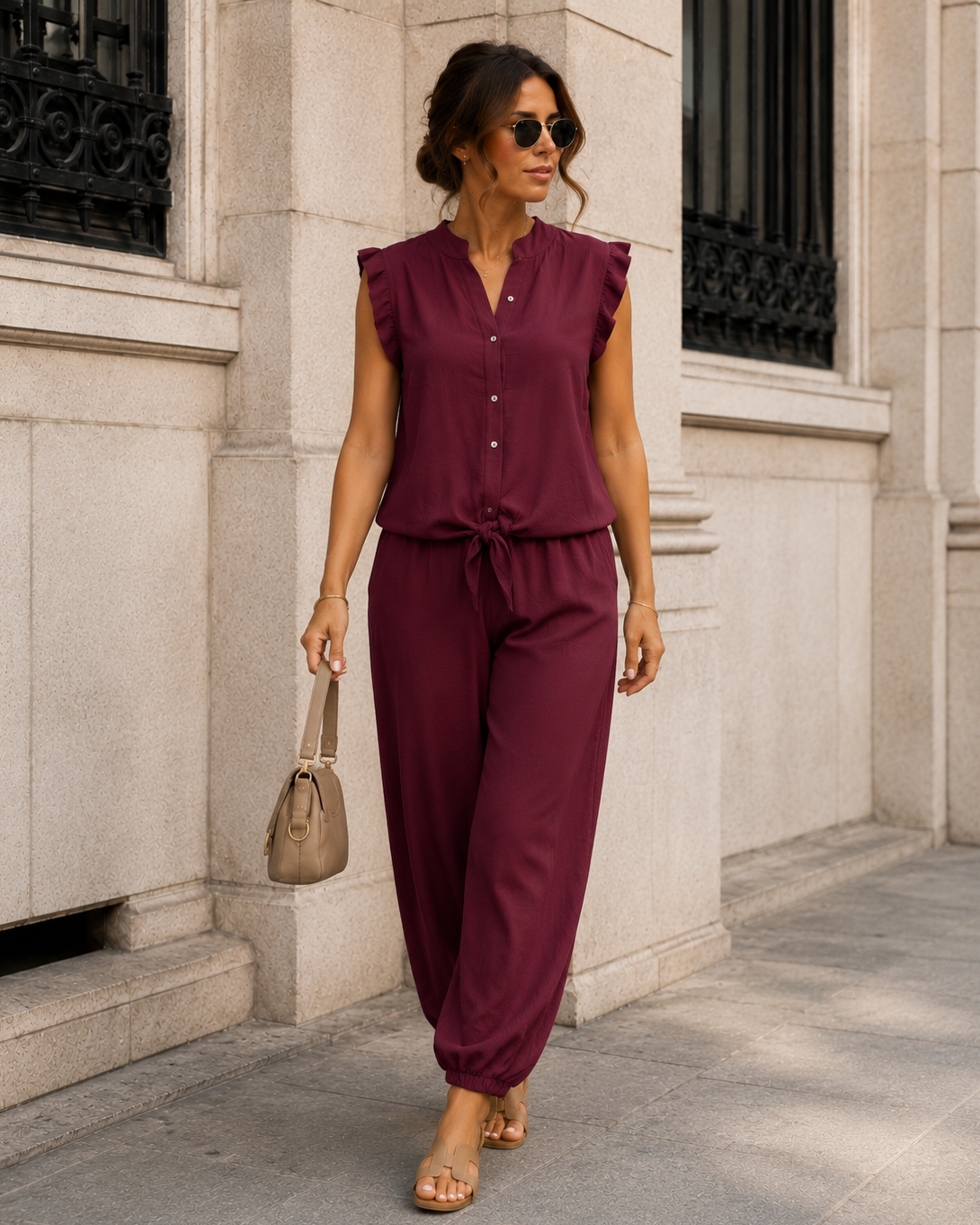Co-ord set Lola Bordeaux