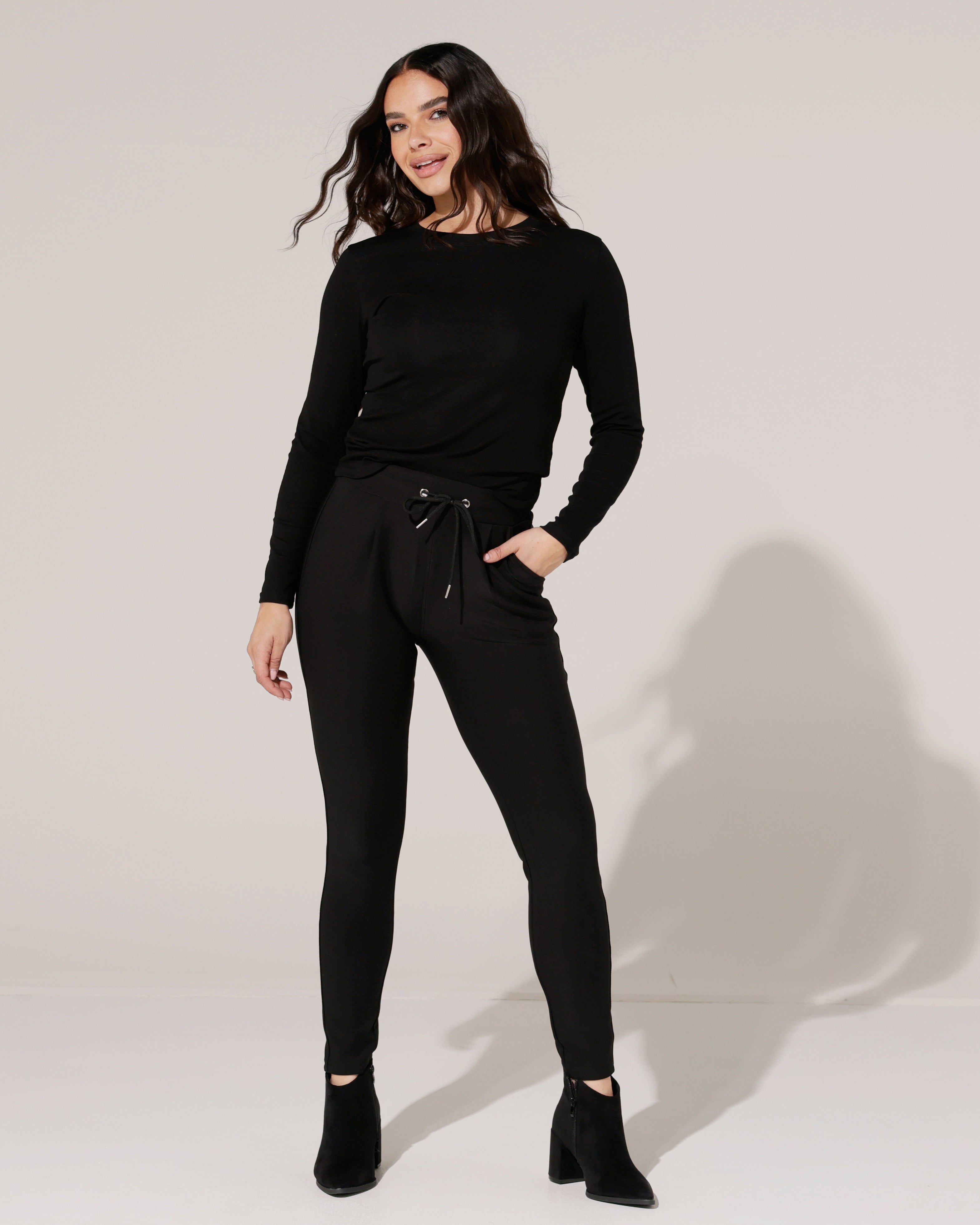 Comfort broek Nova in zwart