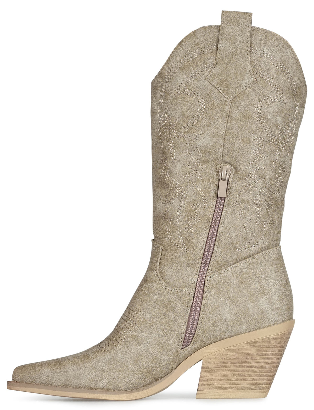 Cowboylaars Kim in taupe, extra aanzicht 2