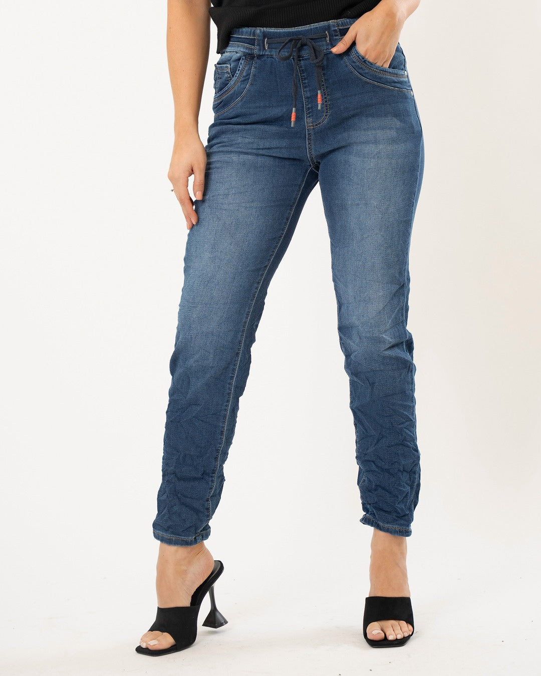 Karostar | Skinny jeans (baggy) Olivia Donkerblauw