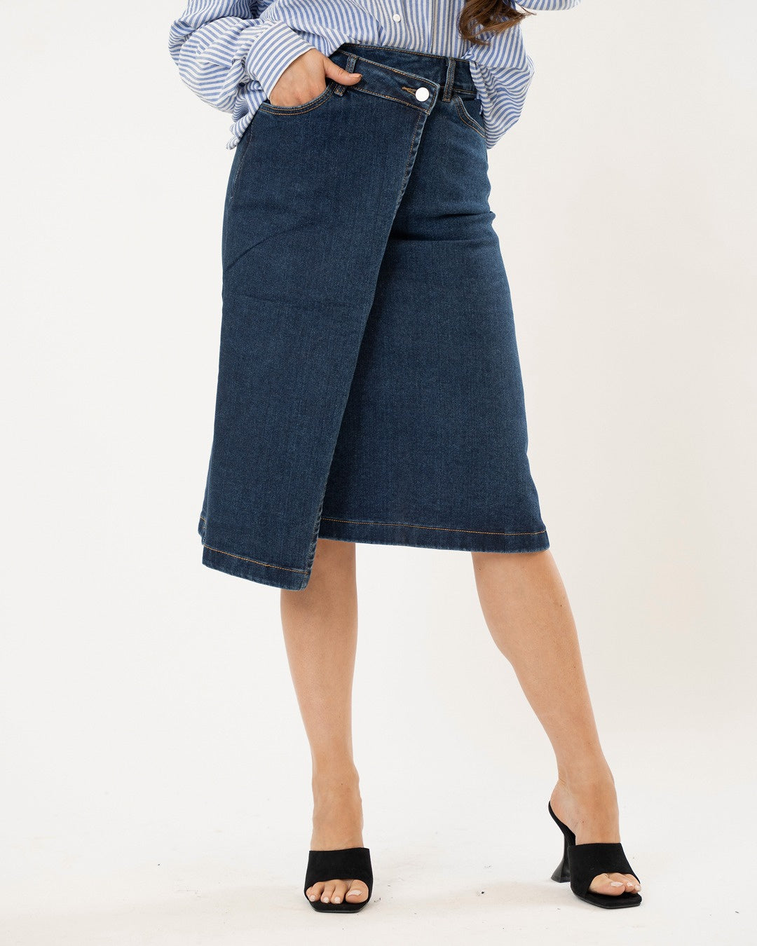 Jewelly | Spijkerrok Elin Donkerblauw
