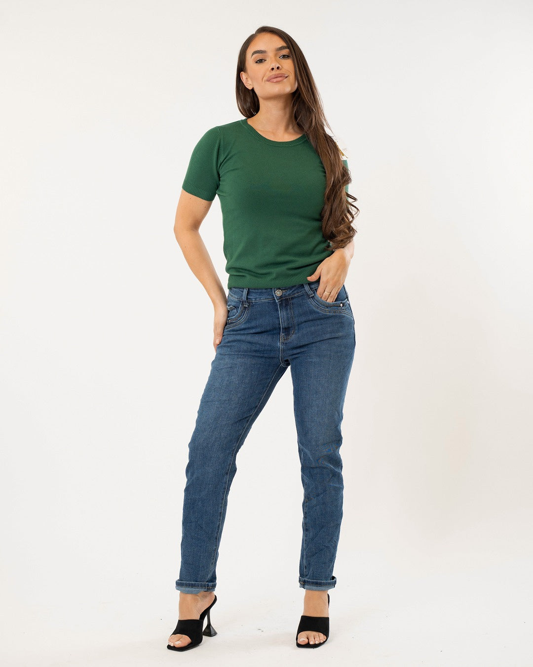 Karostar | Skinny jeans (baggy) Sara Donkerblauw