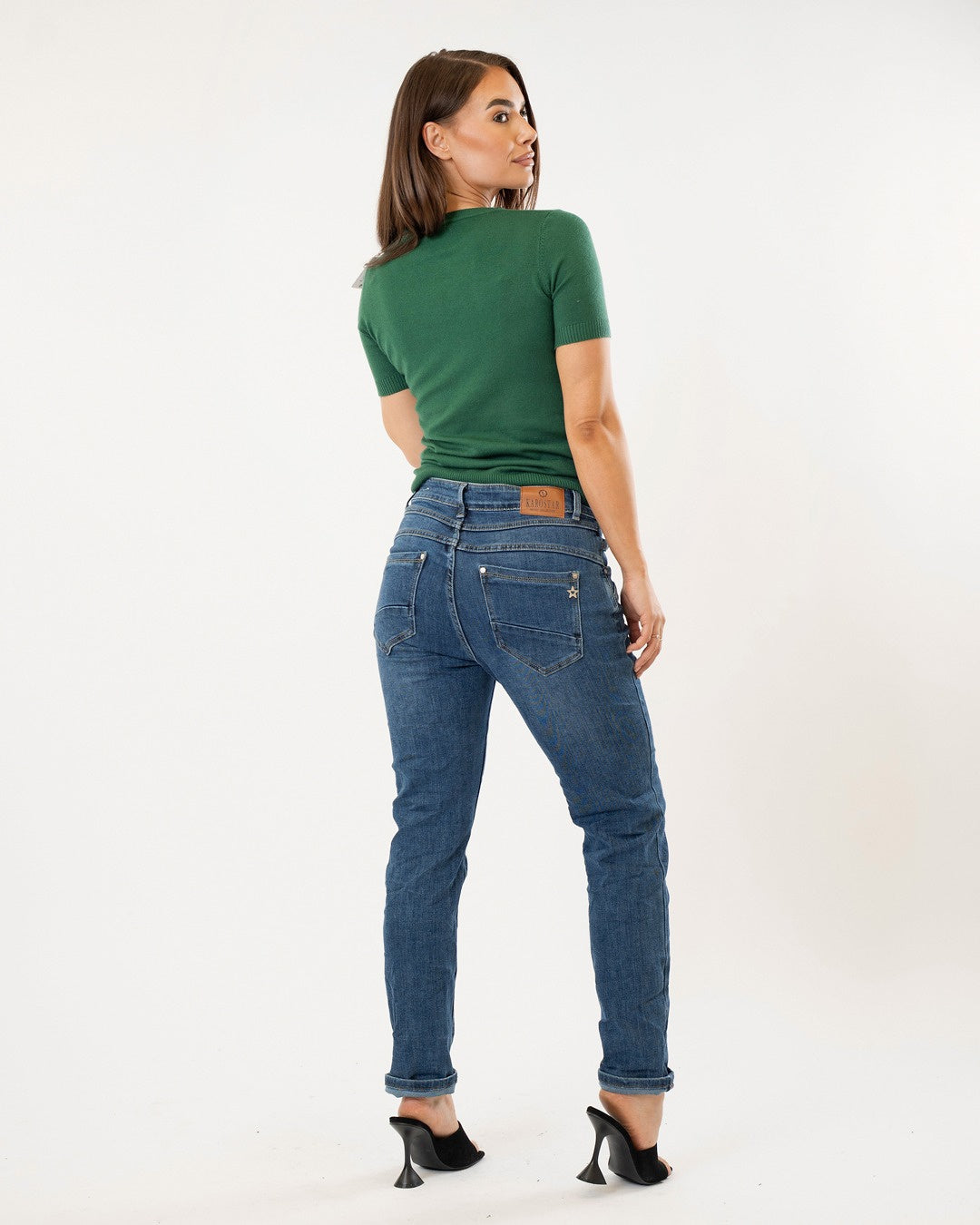Karostar | Skinny jeans (baggy) Sara Donkerblauw