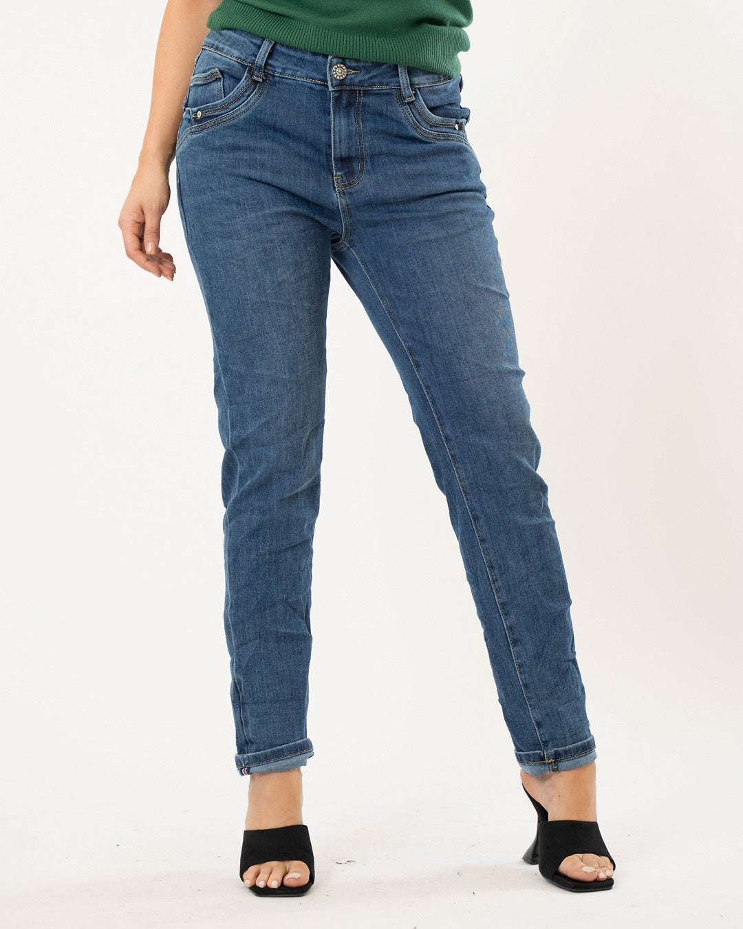 Karostar | Skinny jeans (baggy) Sara Donkerblauw