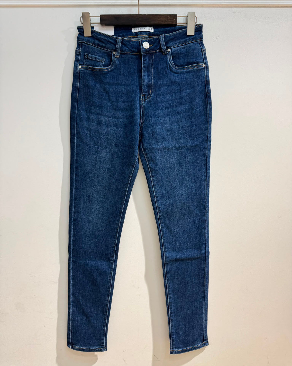 Goodies Skinny jeans Wendey in donkerblauw, extra aanzicht 5