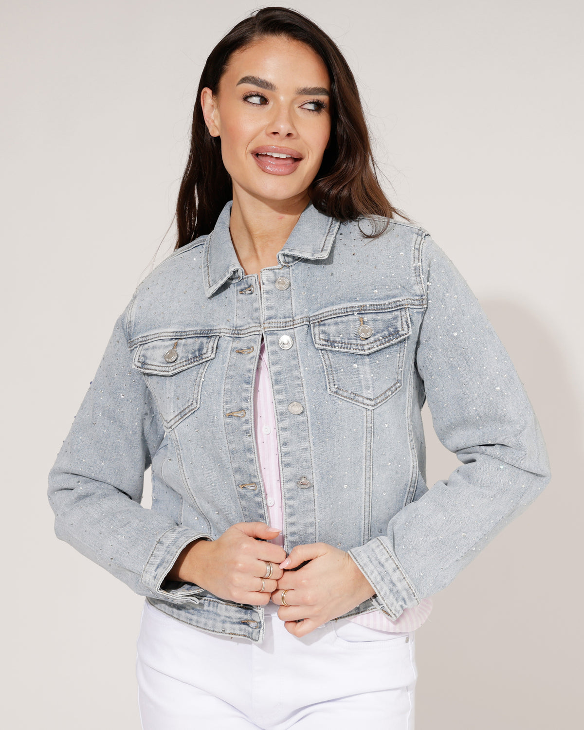 Goodies Spijkerjacket Gina in blauw