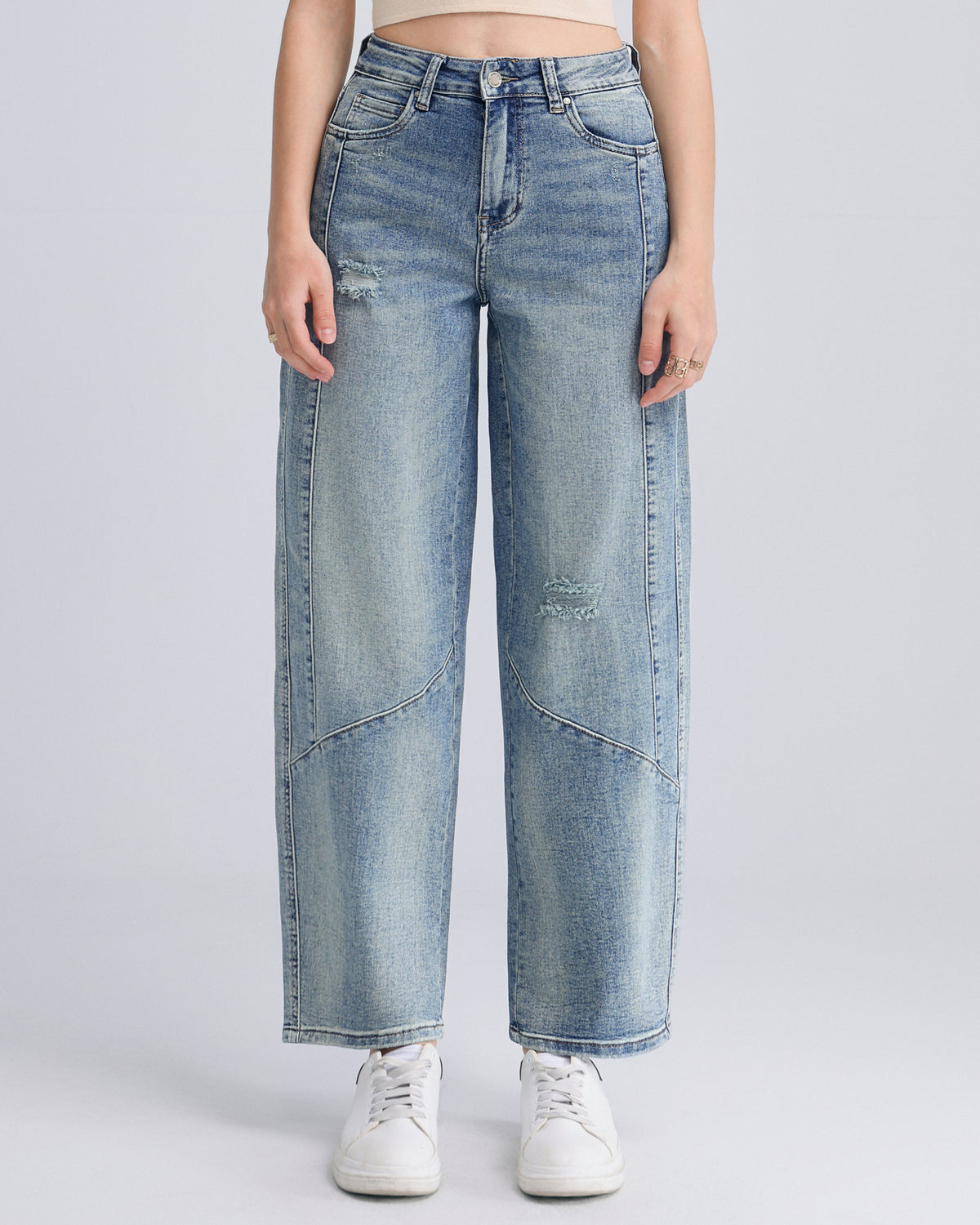 Hello Miss Ballon jeans Noe in blauw