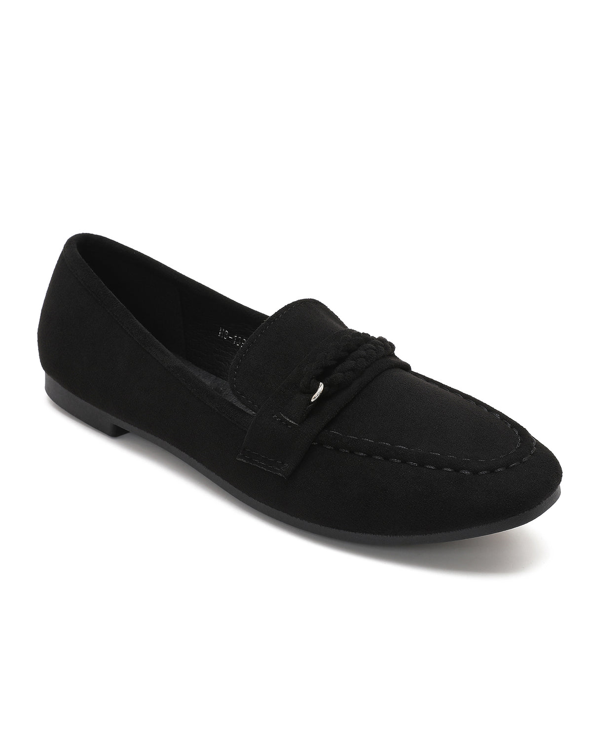 Loafer met vlechtdetail Evi in zwart, extra aanzicht 3