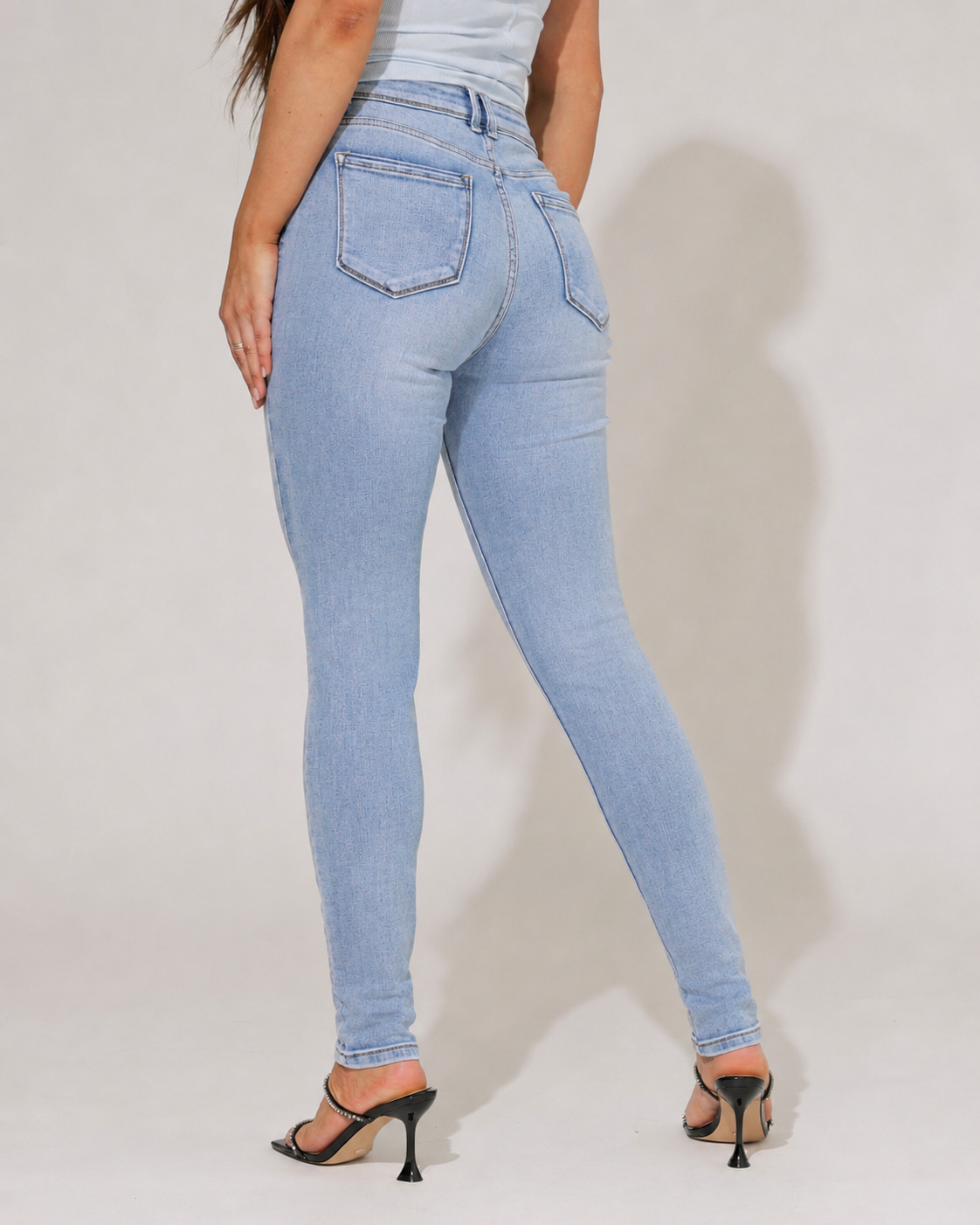 Norfy | Skinny jeans Megan-1 Blauw