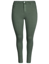 Goodies | Skinny jeans Lou-4 Donkergroen