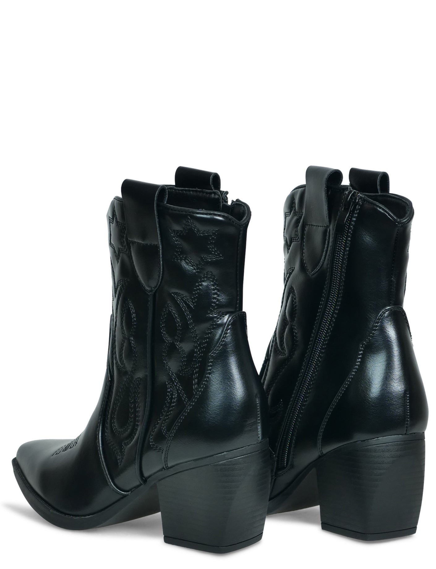 Cowboy Boot Star Zwart