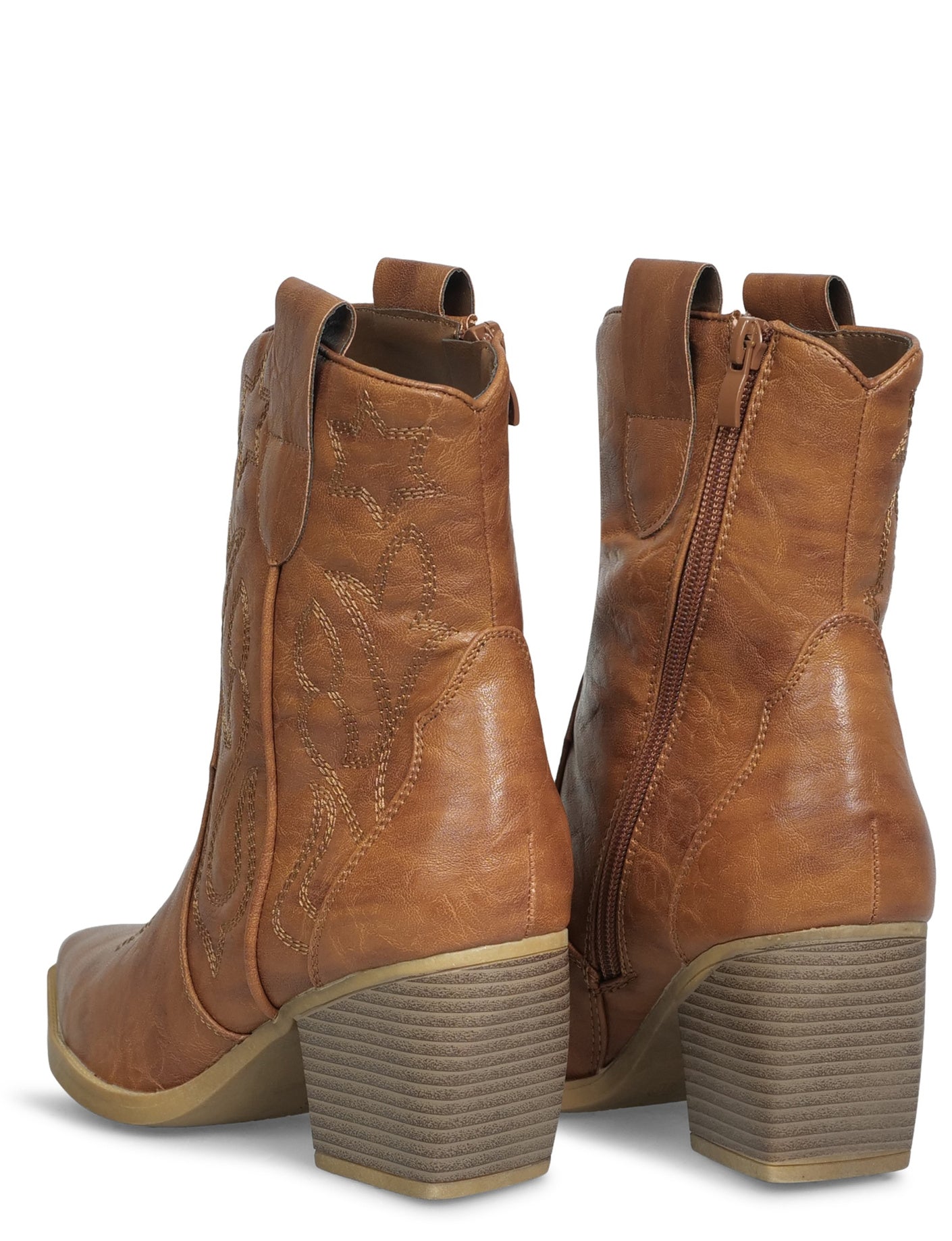 Cowboy Boot Star Camel